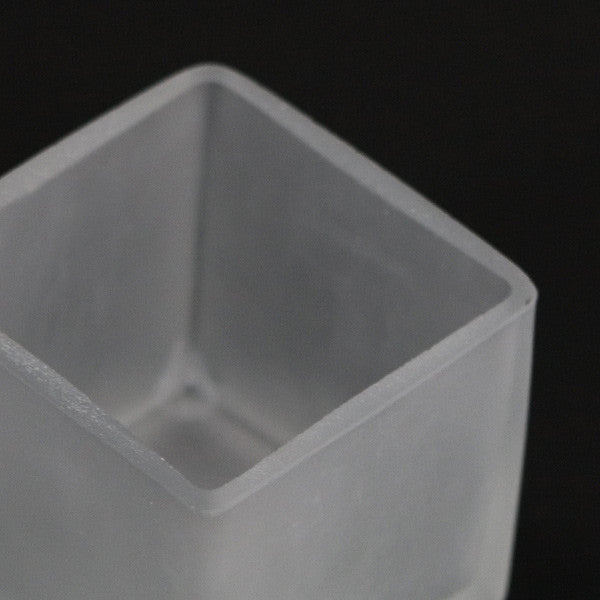 10 Pack Square Frosted Glass Tealight Candle Holders - 5cm Small Cube Votive Candle Holders for Wedding, Party, Holiday & Home Decor - Perfect for Centerpieces, Table Settings, Romantic Ambiance