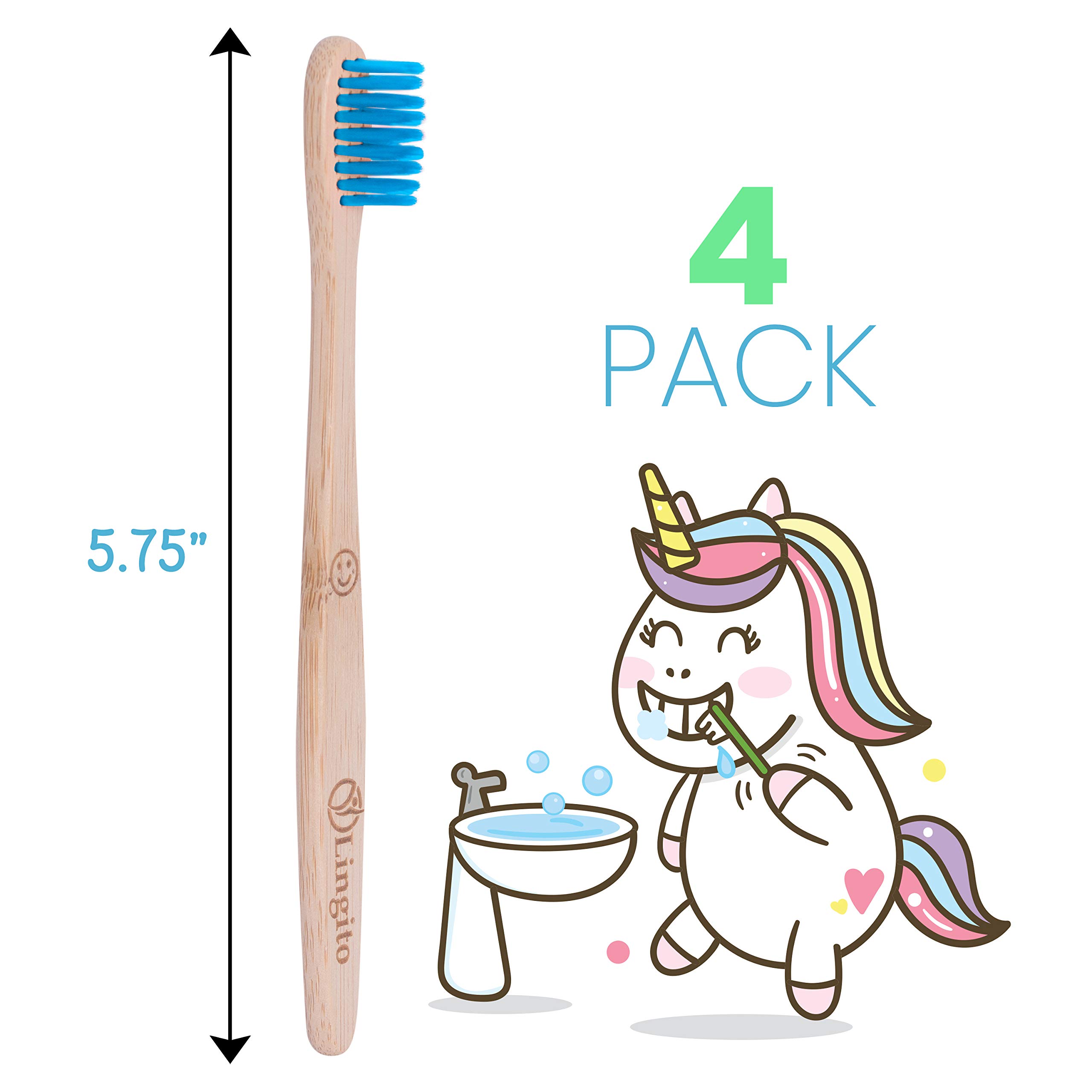 **Eco-Friendly Bamboo Toothbrushes for Kids – BPA-Free Soft Bristles, Natural & Organic, Vegan, Individually Wrapped – Gentle Cleaning for Sensitive Teeth & Sustainable Oral Care**    *(Perfect for Travel, Home Use, or Eco-Conscious Families – Biodegradable & Earth-Friendly!)*