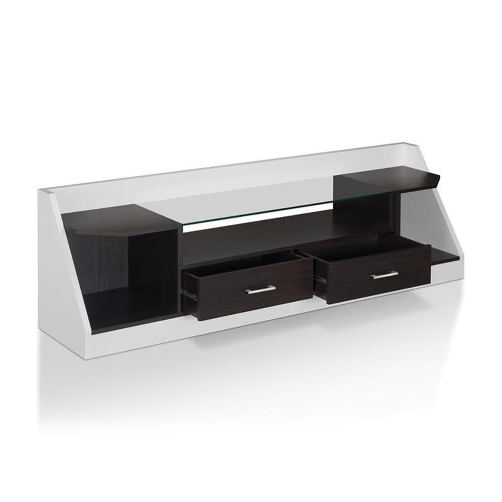 Furniture of America Ardmore Modern 70-Inch TV Stand - Espresso Brown Solid Wood Entertainment Center for Living Room, Bedroom & Home Theater
