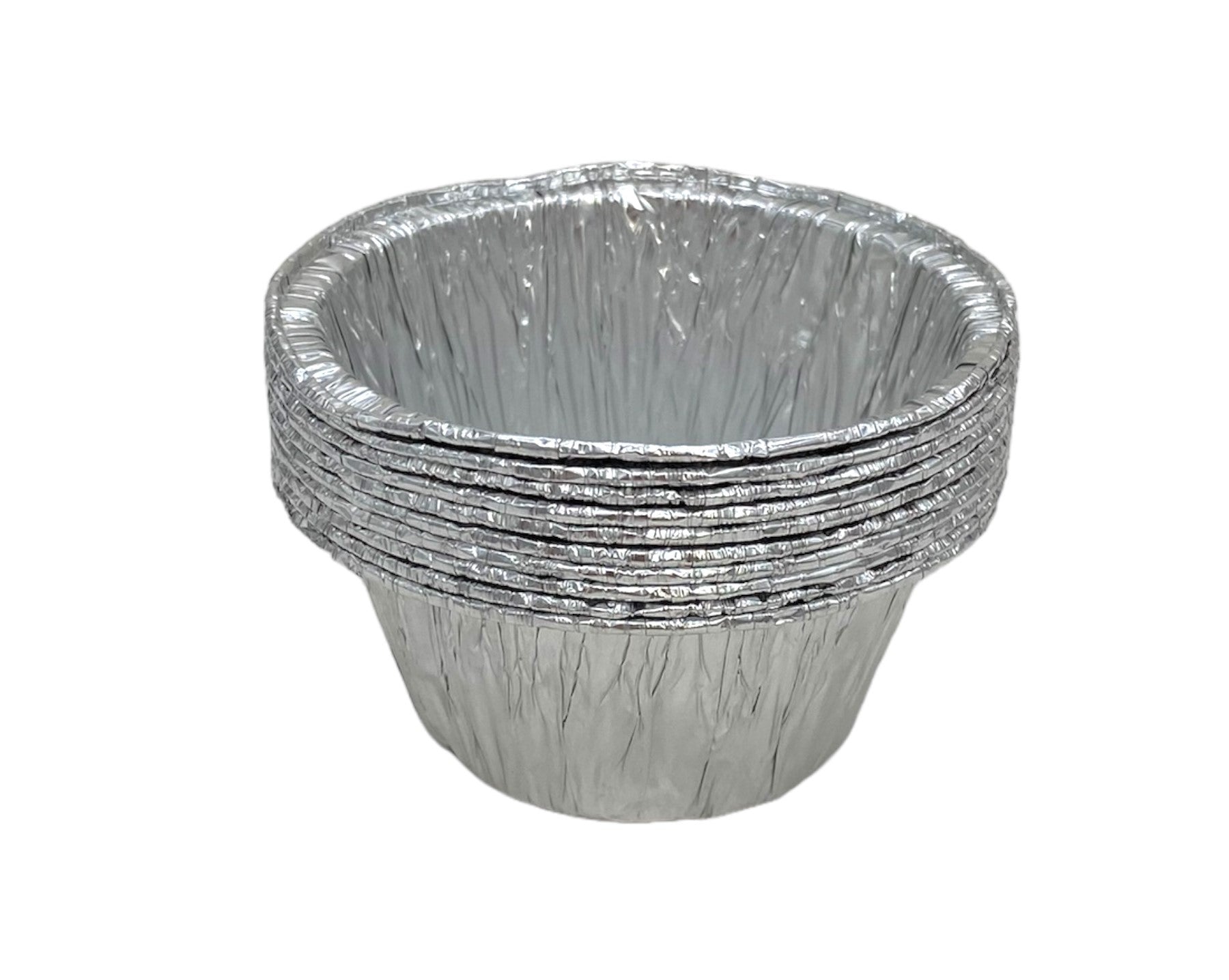 3.25x1.5 Inch Round Foil Pans - 10 Pack Disposable Aluminum Baking Pans for Cupcakes, Pies, and Party Desserts | Perfect for Home Baking, Catering, and Holiday Cooking