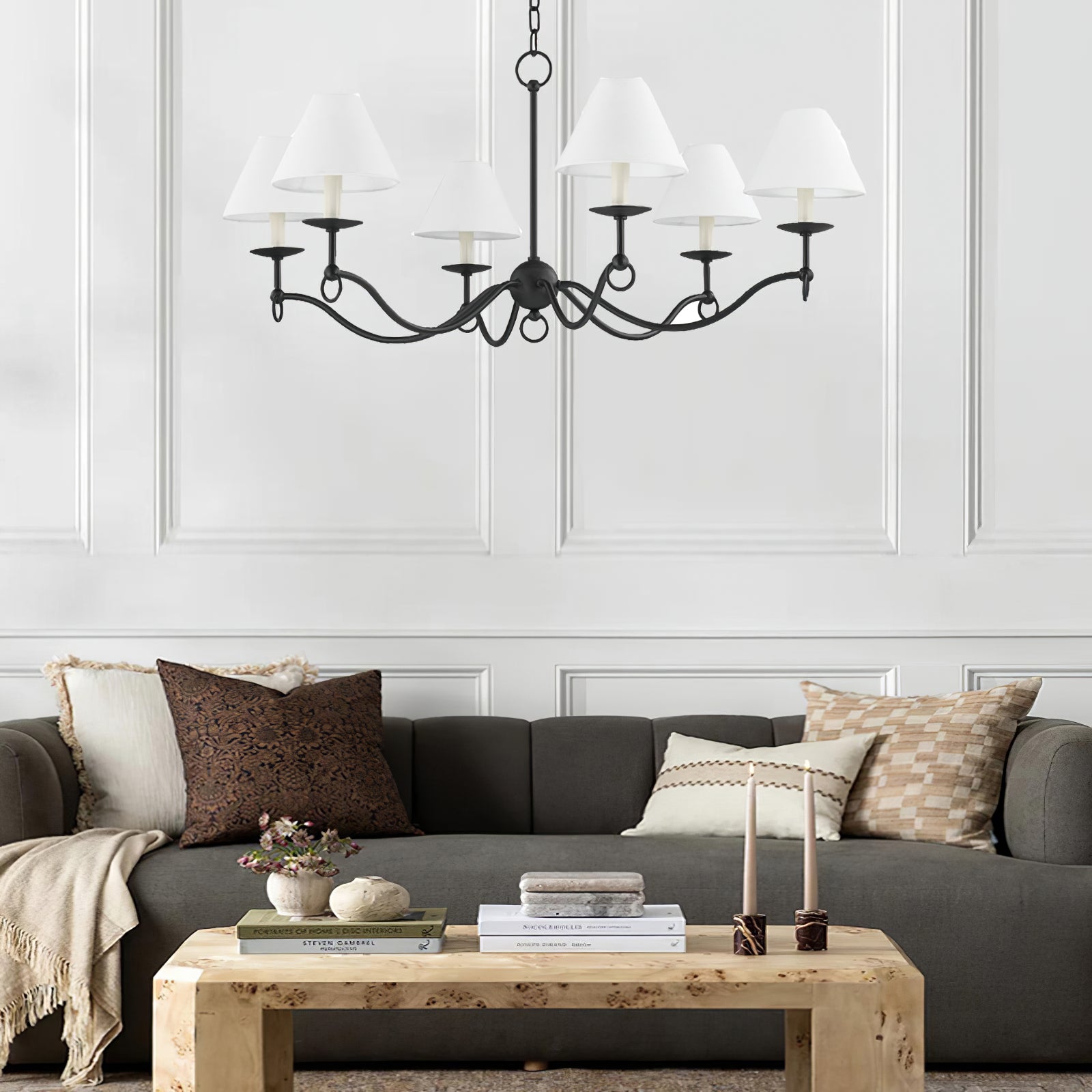 Henry Chandelier - Elegant Crystal Ceiling Light Fixture for Dining Room, Living Room & Bedroom | Modern Home Decor Lighting