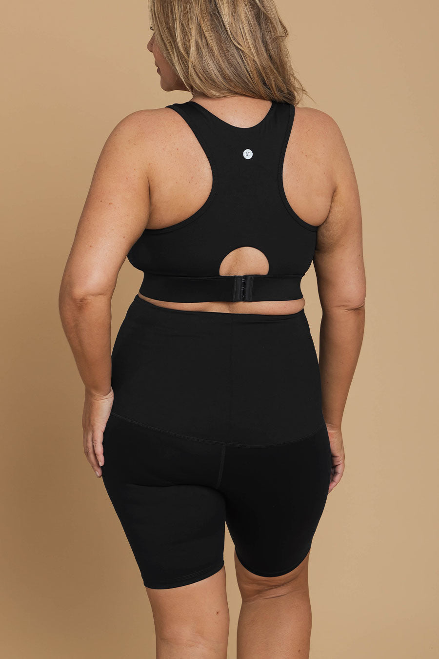 Postpartum Recovery Bike Shorts for Women - High Waisted Black Maternity Cycling Shorts - Comfortable & Breathable for Post Pregnancy Workouts, Yoga & Daily Wear