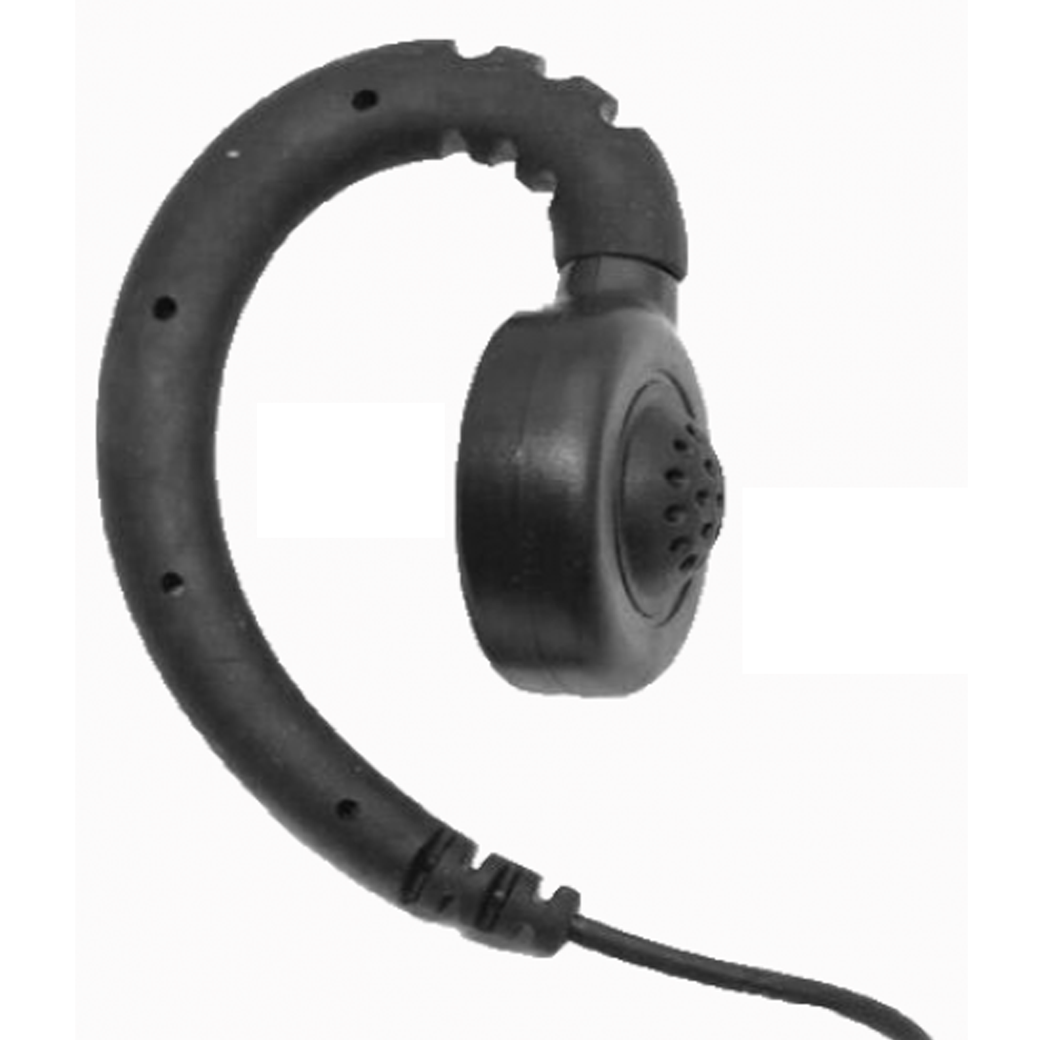 Atlantic Radio SWVL1W H4 1 Wire Swivel Earpiece - Secure & Comfortable Single Wire Headset for Two-Way Radios - Perfect for Security, Construction & Outdoor Communication
