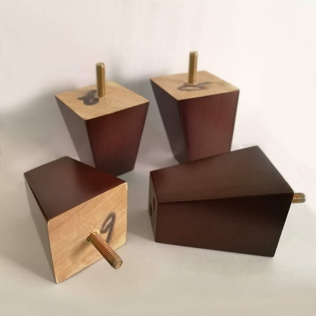 4 Pack Solid Wood Sofa Legs - 3