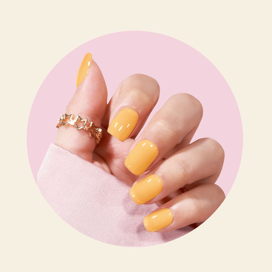 Mitty Marigold Brush-On Builder Gel for Strong Natural Nails - Perfect for DIY Manicures & Nail Extensions at Home