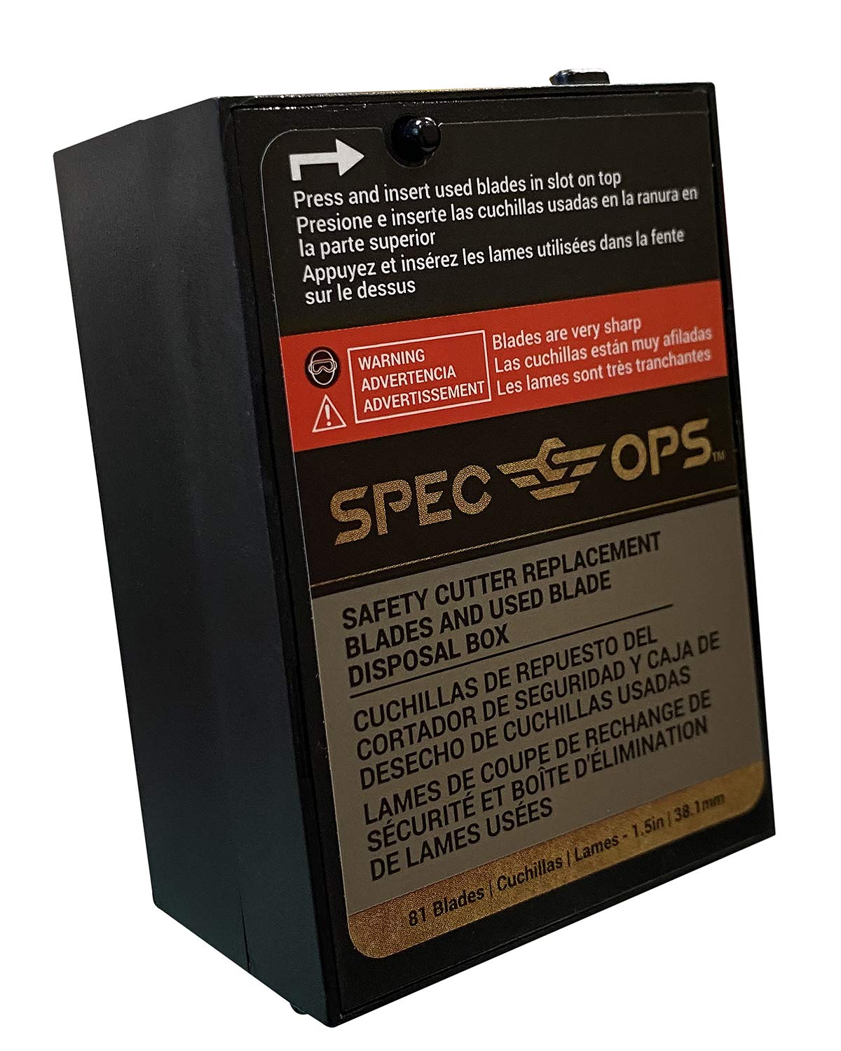 Spec Ops Tools Safety Knife Blade Replacement - 81-Pack of High-Quality Utility Blades for Box Cutting, Crafting & DIY Projects