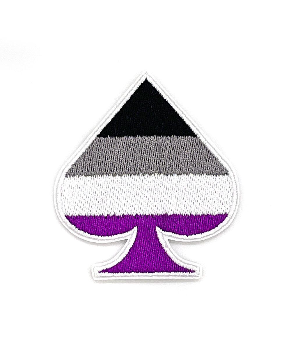Asexual Ace Patch - Pride Flag Embroidered Iron-On Badge for Jackets, Bags & Hats | LGBTQ+ Accessories for Visibility & Support