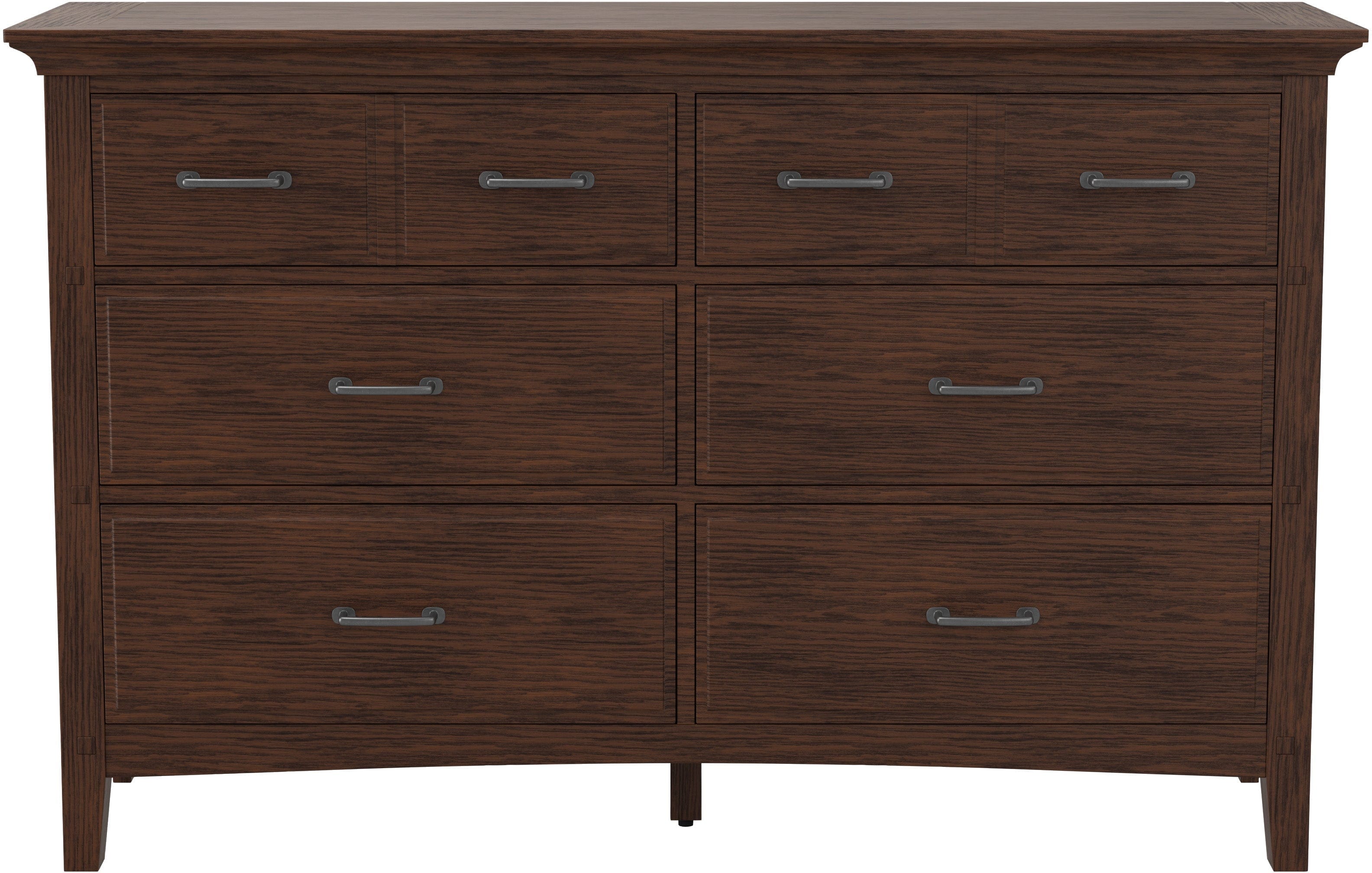 Office Star Modern Mission 6-Drawer Dresser [BP 4201 020K] - Stylish Storage Solution for Bedroom, Office & Dorm Organization