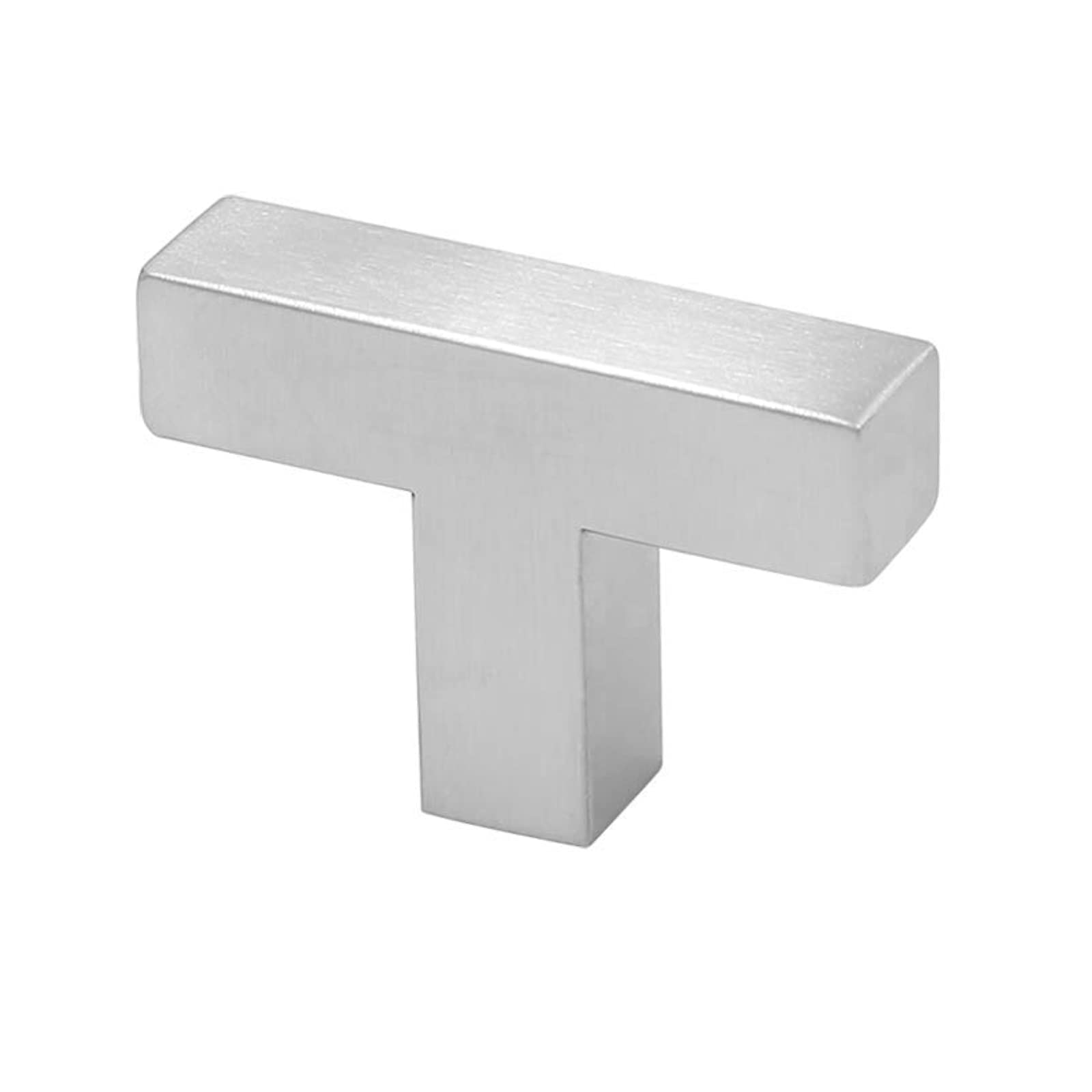 50 Pack Brushed Nickel Cabinet Knobs - Square Silver Kitchen Cabinet Handles for Dresser, Bathroom & Cupboard - Modern Pulls & Knobs for Home Decor & Furniture Upgrade (Kitchen, Bathroom, Office, Wardrobe)