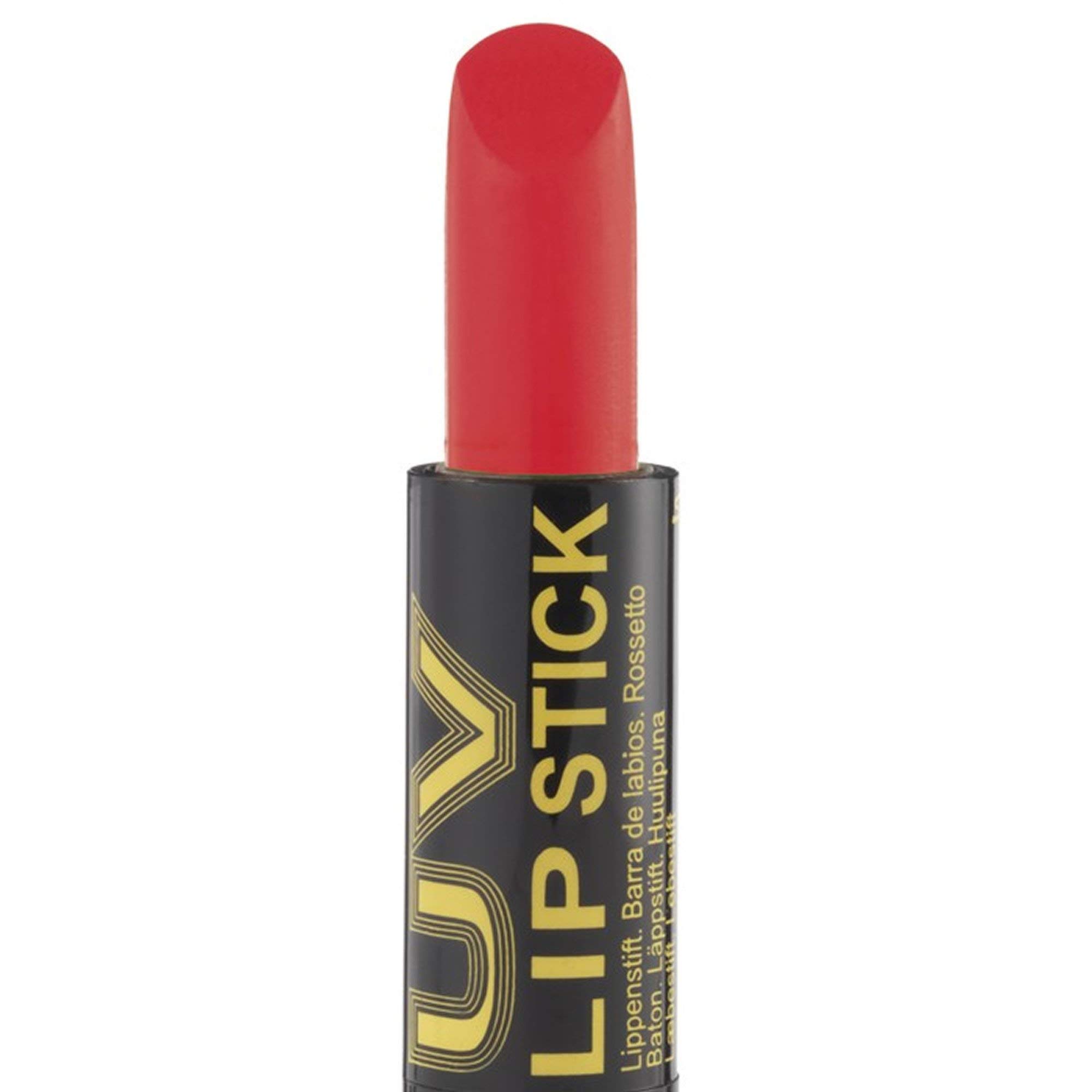 Stargazer Neon Glow UV Lipstick - Long Lasting Neon Red Lipstick for Parties, Raves & Nightlife | Vegan & Cruelty-Free Makeup