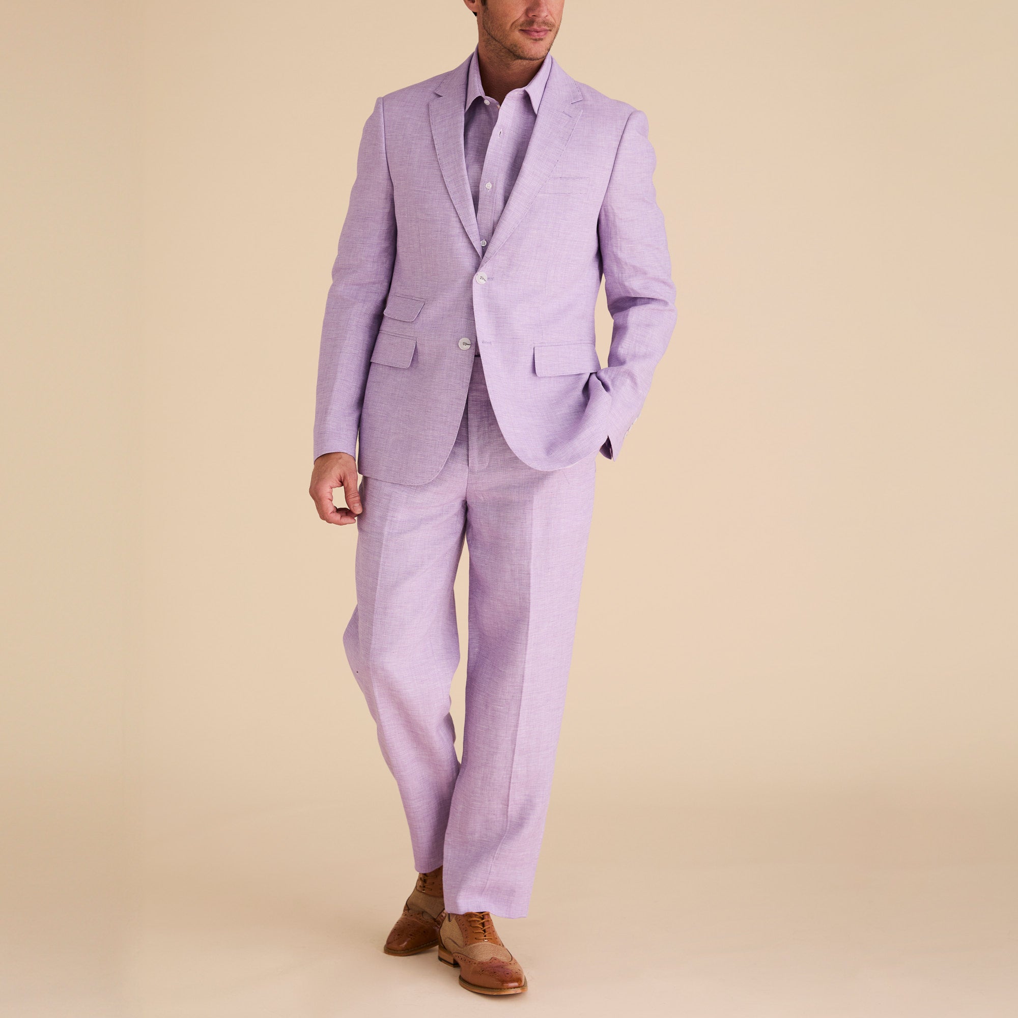 Inserch Slim Fit 100% Linen Blazer for Men - Lightweight Summer Jacket, Breathable & Wrinkle-Resistant - Perfect for Business Casual, Weddings & Outdoor Events