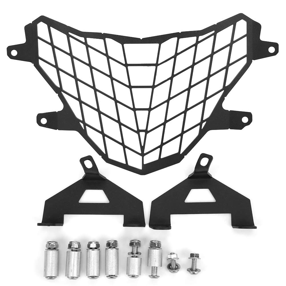 Aluminum Alloy Motorcycle Headlight Grille Guard Cover Protector for BMW G310GS G310 GS (2017-2019) - Durable Front Headlamp Protection for Off-Road & Adventure Riding