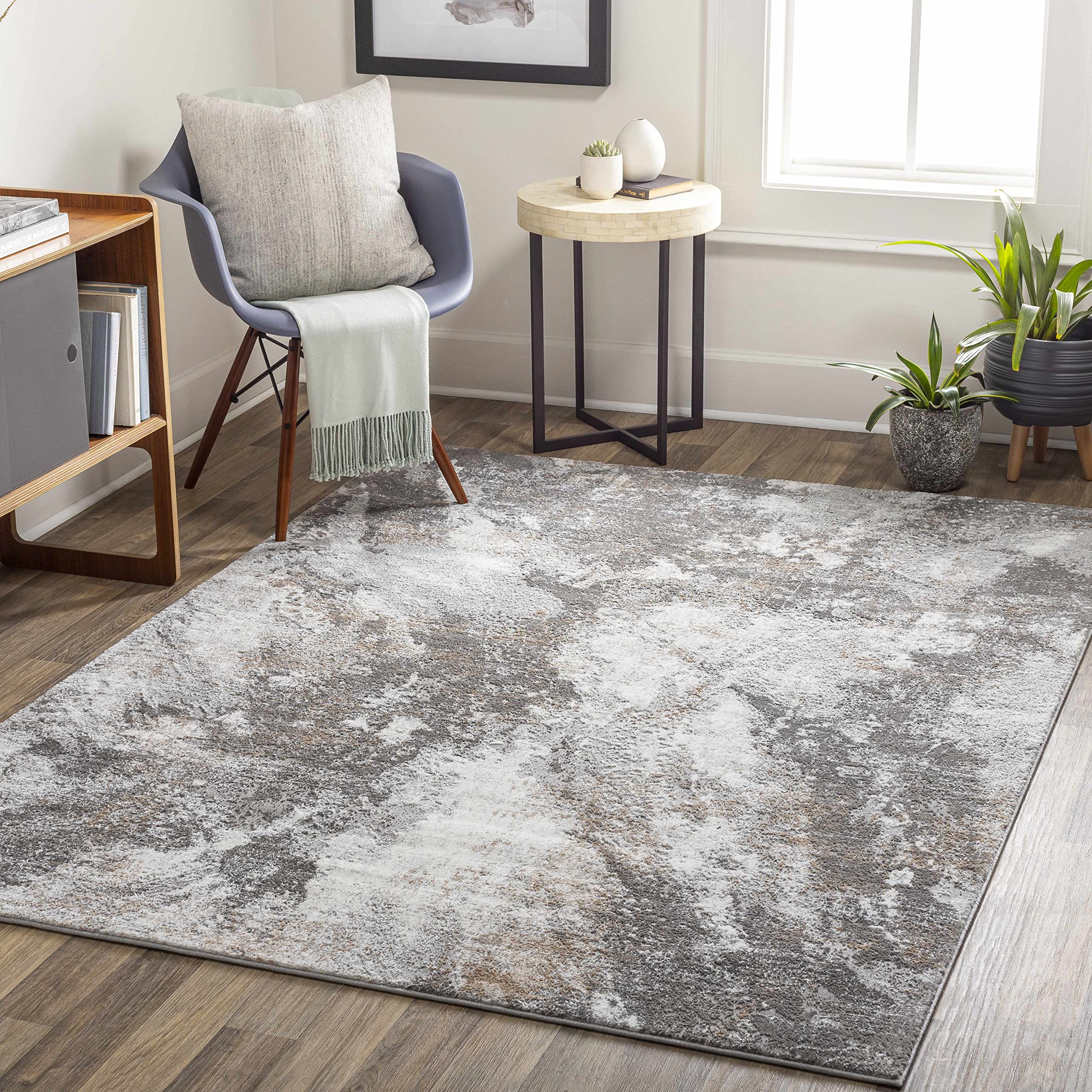 Hauteloom Leganes Modern Gray Area Rug 7'10