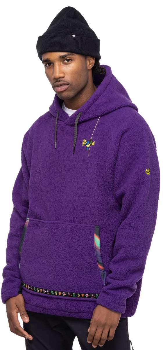 686 Buttermilk Sherpa Fleece Hoodie for Men & Women - Cozy Winter Jacket with Warm Sherpa Lining 2023 - Perfect for Skiing, Hiking & Outdoor Adventures