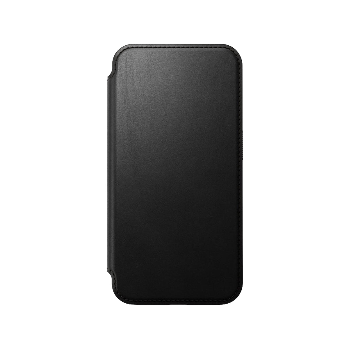 Premium Genuine Leather Folio Case for iPhone 15 Pro - Slim Protective Cover with Card Slots (Black) | NMD Brand | Perfect for Business Professionals & Daily Commuters