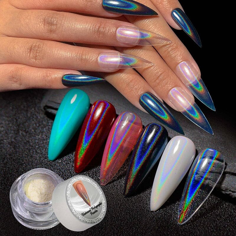 Holographic Chrome Pigment Powder - Universal Metallic Finish for Nails, Art, Crafts & DIY Projects - Shimmering Reflective Effect for Cosmetics, Resin, Soap Making & More