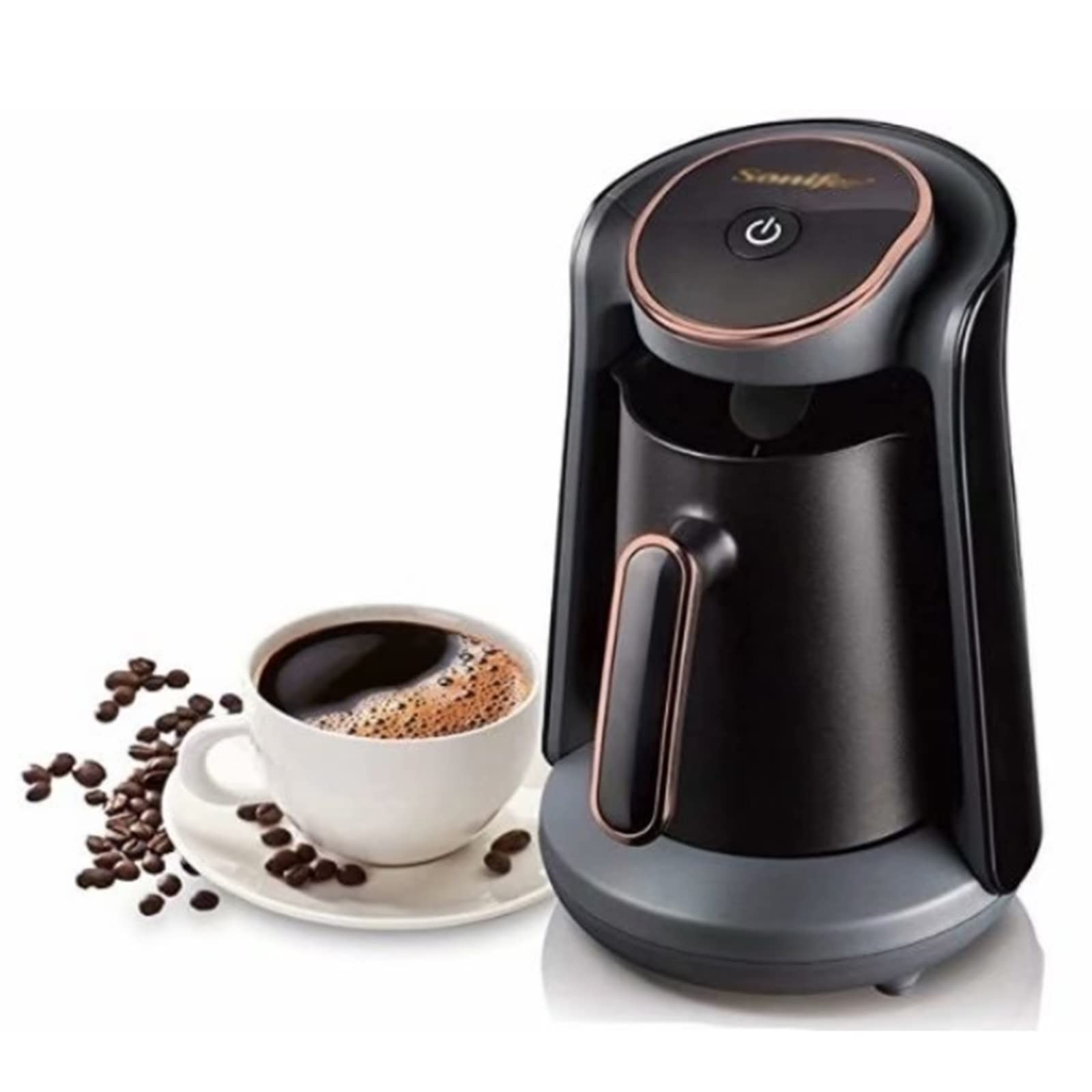 Automatic Coffee Maker - Portable Home Coffee Machine with Quick Brew Technology, Adjustable Temperature Control, 5-Cup Capacity, Anti-Dry Burn, Easy to Use - Perfect for Home, Office, Travel & Camping