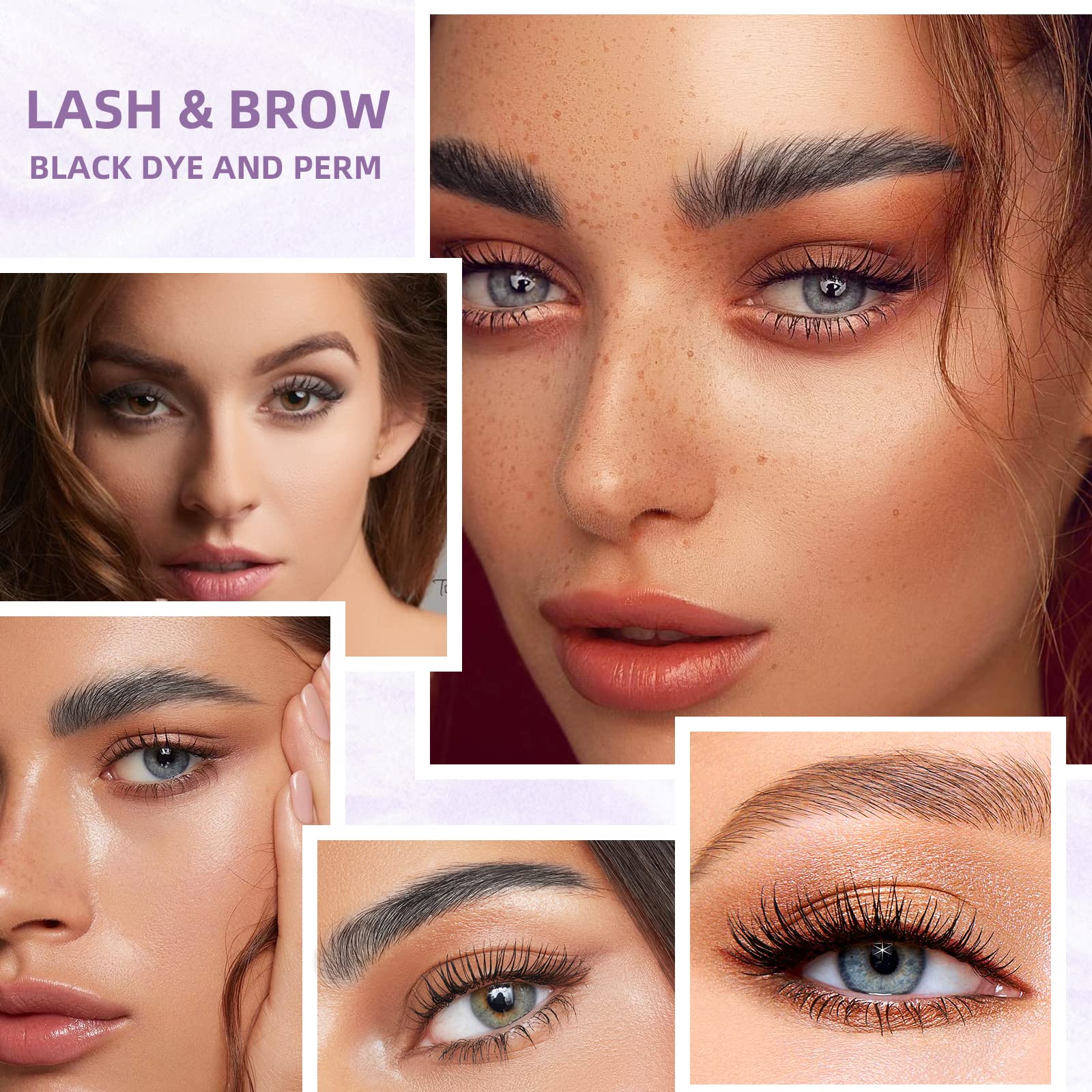 PERMANIA Professional Lash Perm & Tinting Kit - Salon-Grade Eyelash Lift, Brow Lamination with Black Dye & Lash Lift Balm | 4-in-1 Fast Curling & Coloring for Natural Results | Perfect for Home Use, Salon Treatments & DIY Beauty Care