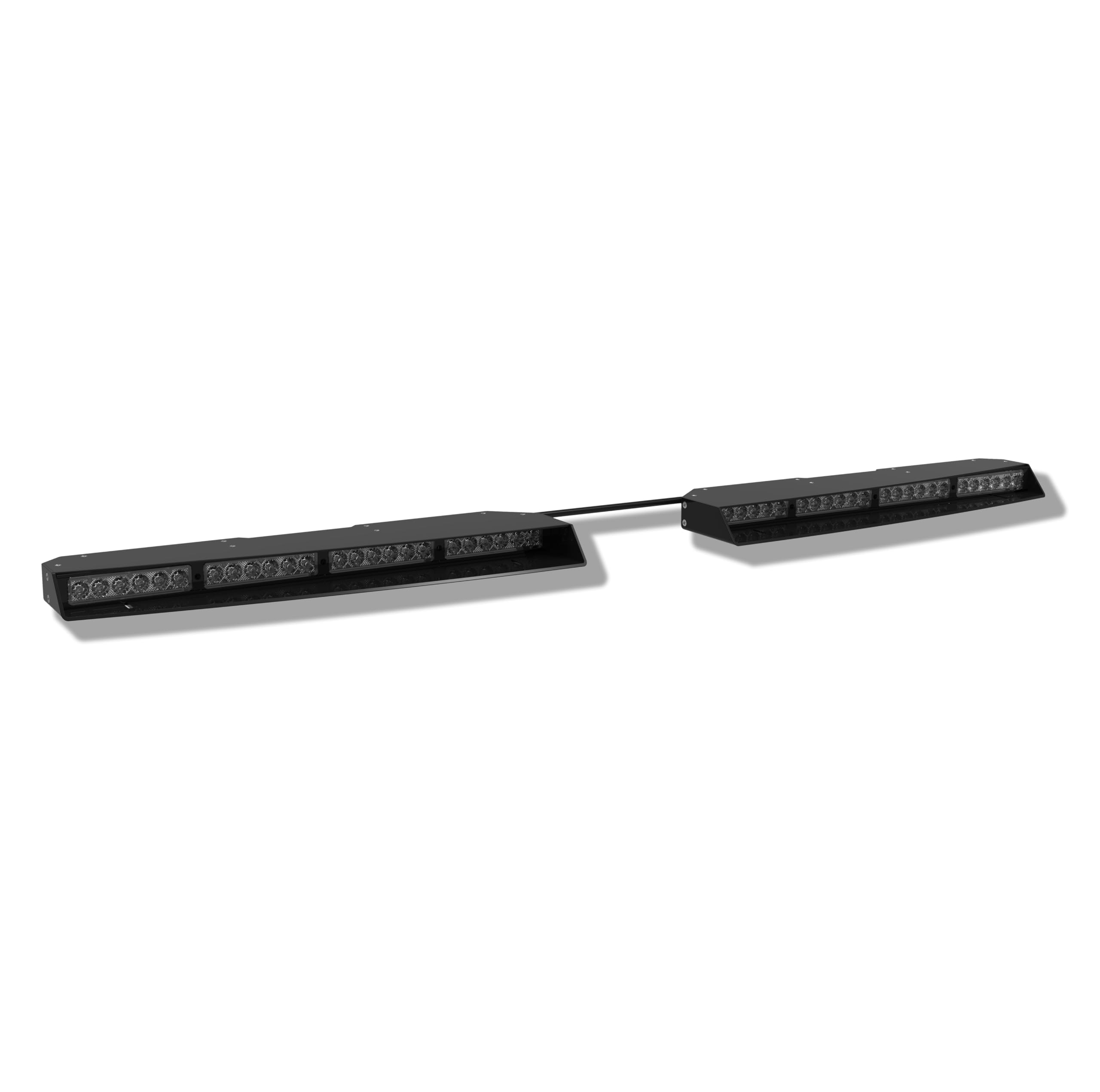 3W TIR Interior Upper Windshield LED Strobe Light Bar - Emergency Vehicle Warning Lights for Police, Fire, Security (White) | Ideal for First Responder Vehicles, Construction Trucks & Roadside Safety