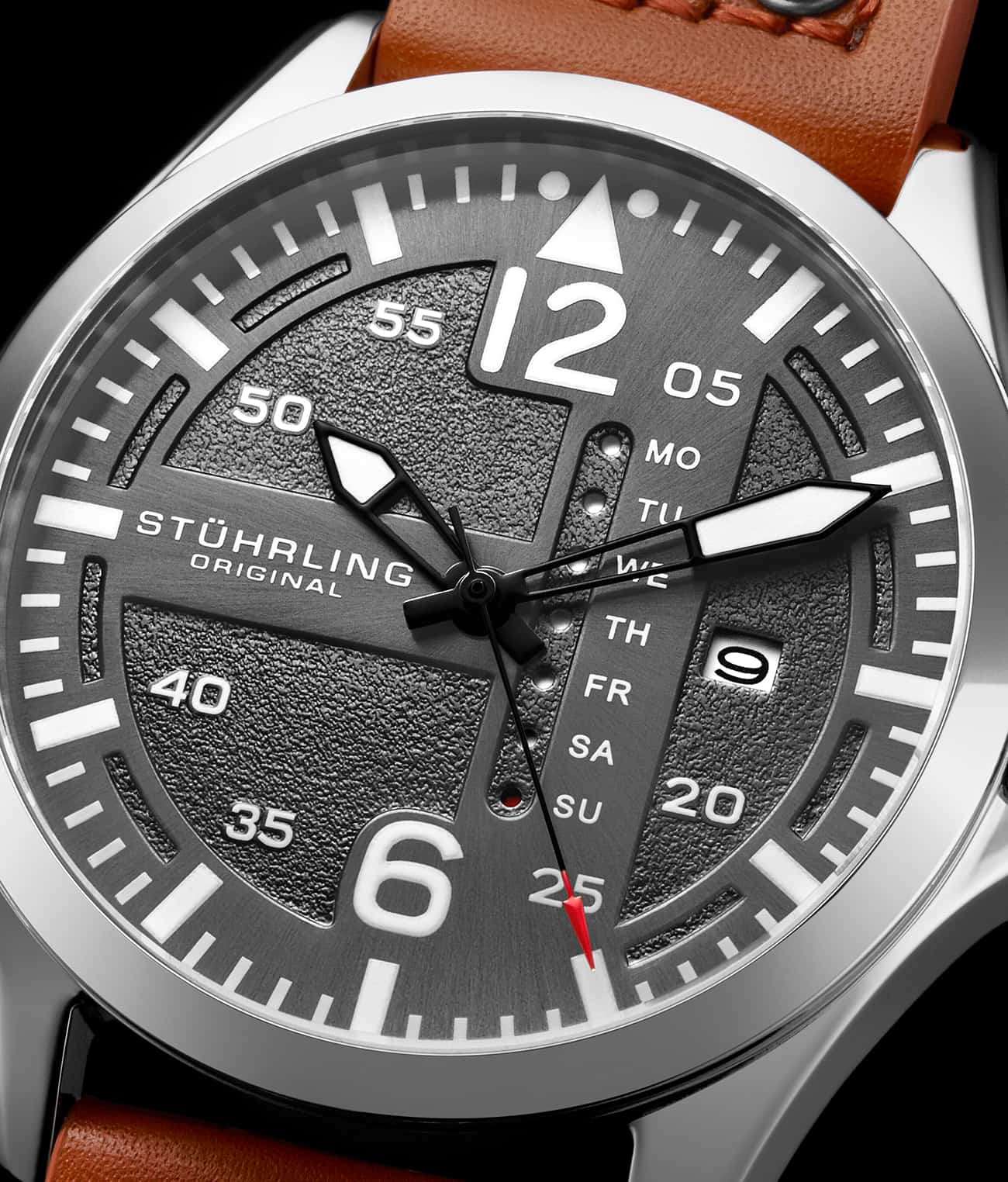 Aeronaut 3916 43mm Quartz Aviator Watch for Men - Stylish Pilot Chronograph for Aviation Enthusiasts & Everyday Wear