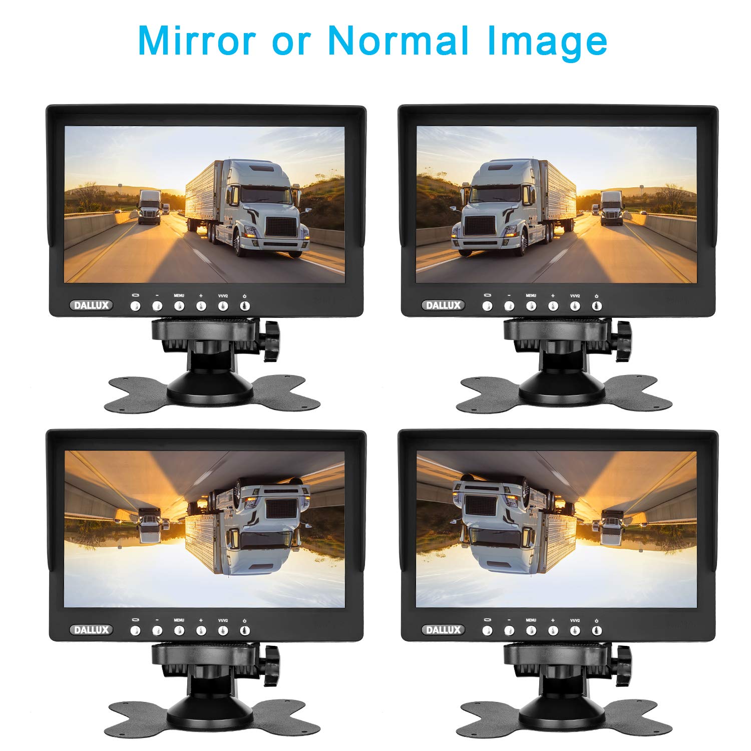 Waterproof Night Vision Backup Camera Kit with 7