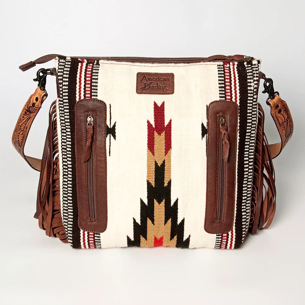 American Darling Blanket Tooled Crossbody Bag - Stylish & Durable Leather Purse for Women - Perfect for Travel, Shopping & Everyday Use