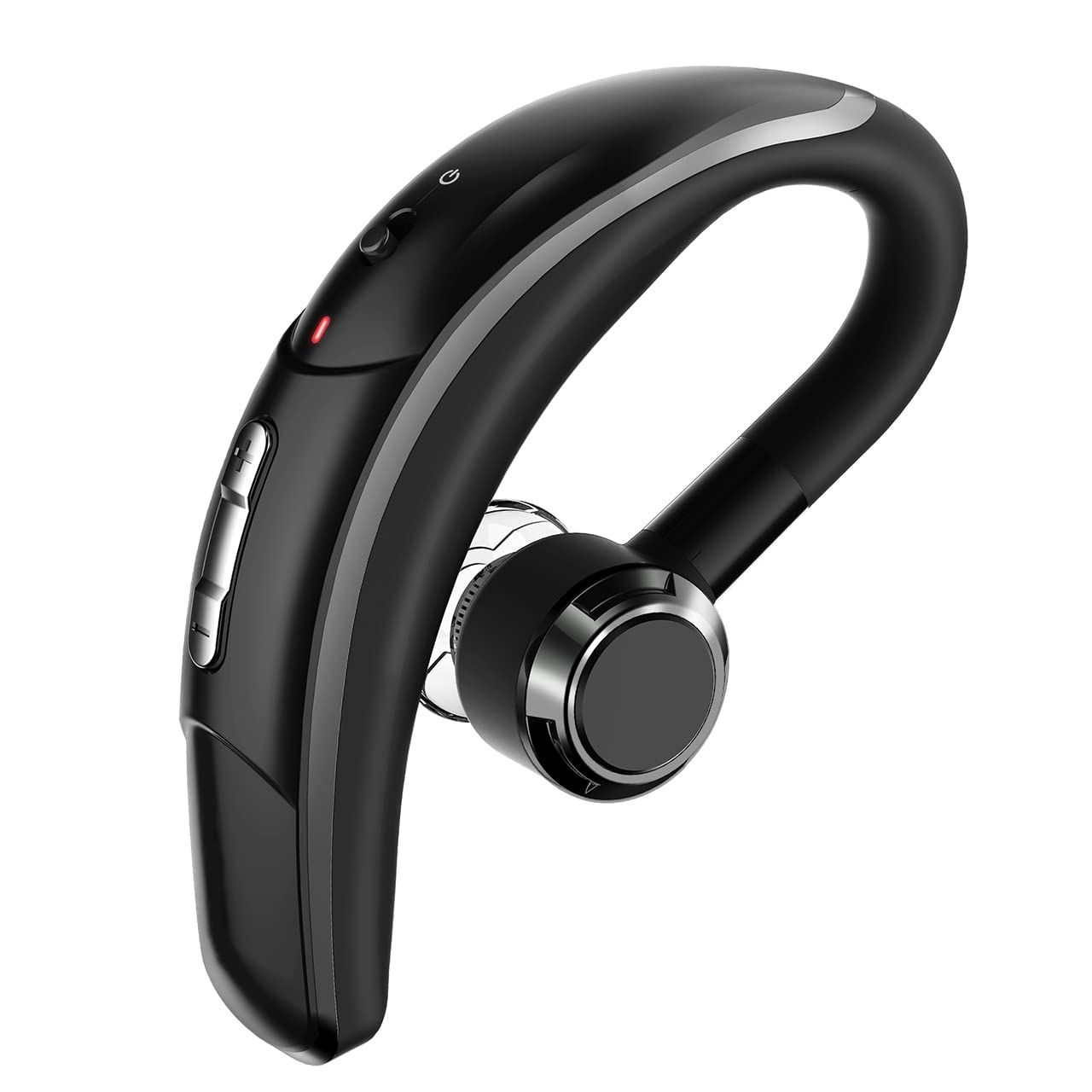 Premium Bluetooth 4.1 Wireless Car Headset with Noise-Canceling Mic & CVC 6.0 Technology - 280H Battery Life for Long Calls - Ideal for Office Work, Driving & Remote Meetings (Silver)