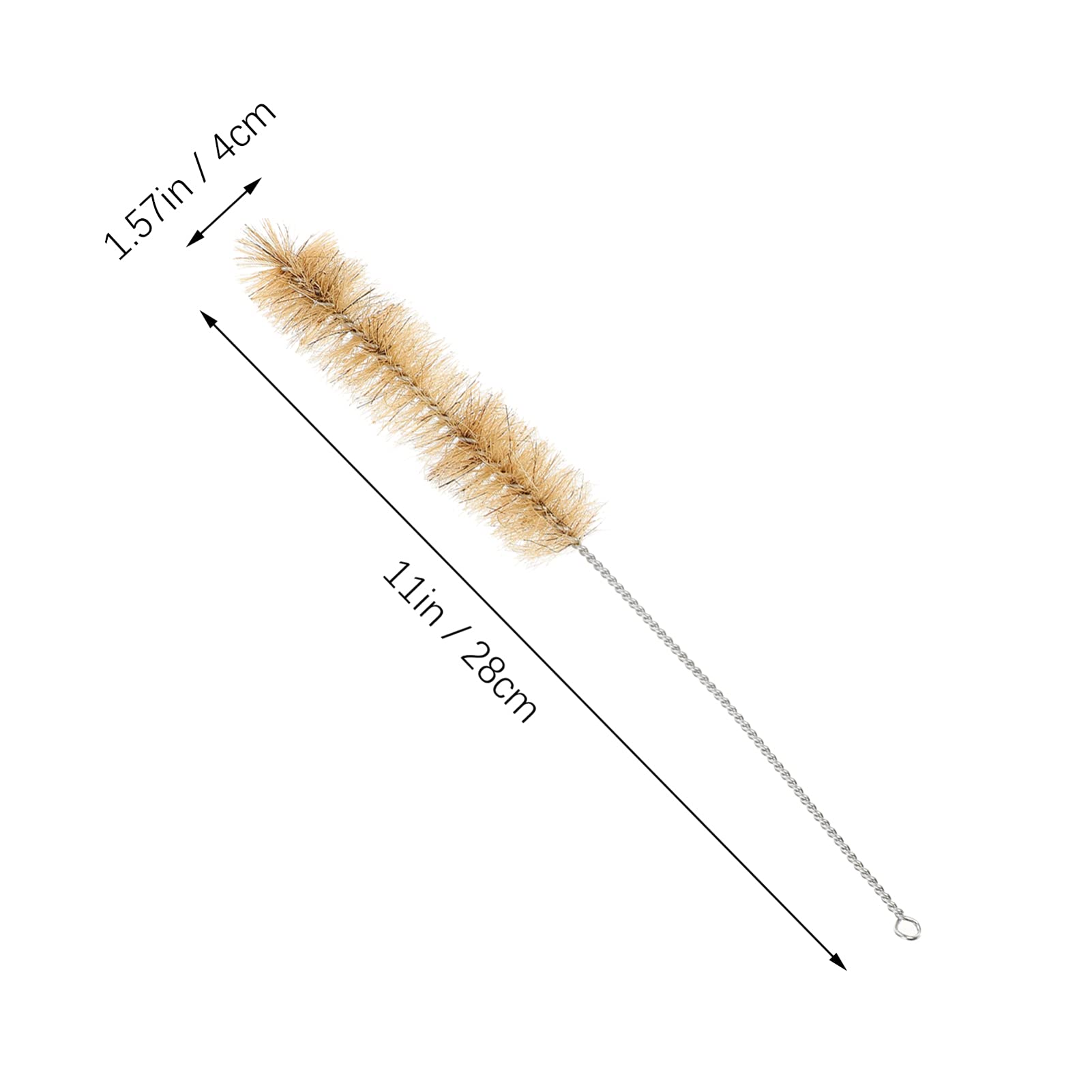 Baluue 20 Pcs Nylon Test Tube Cleaning Brushes - Chemistry Lab Bottle Brush Set for Pipettes, Drinking Straws & Small Tubes - Perfect for Science Experiments, Home Brewing & Kitchen Use