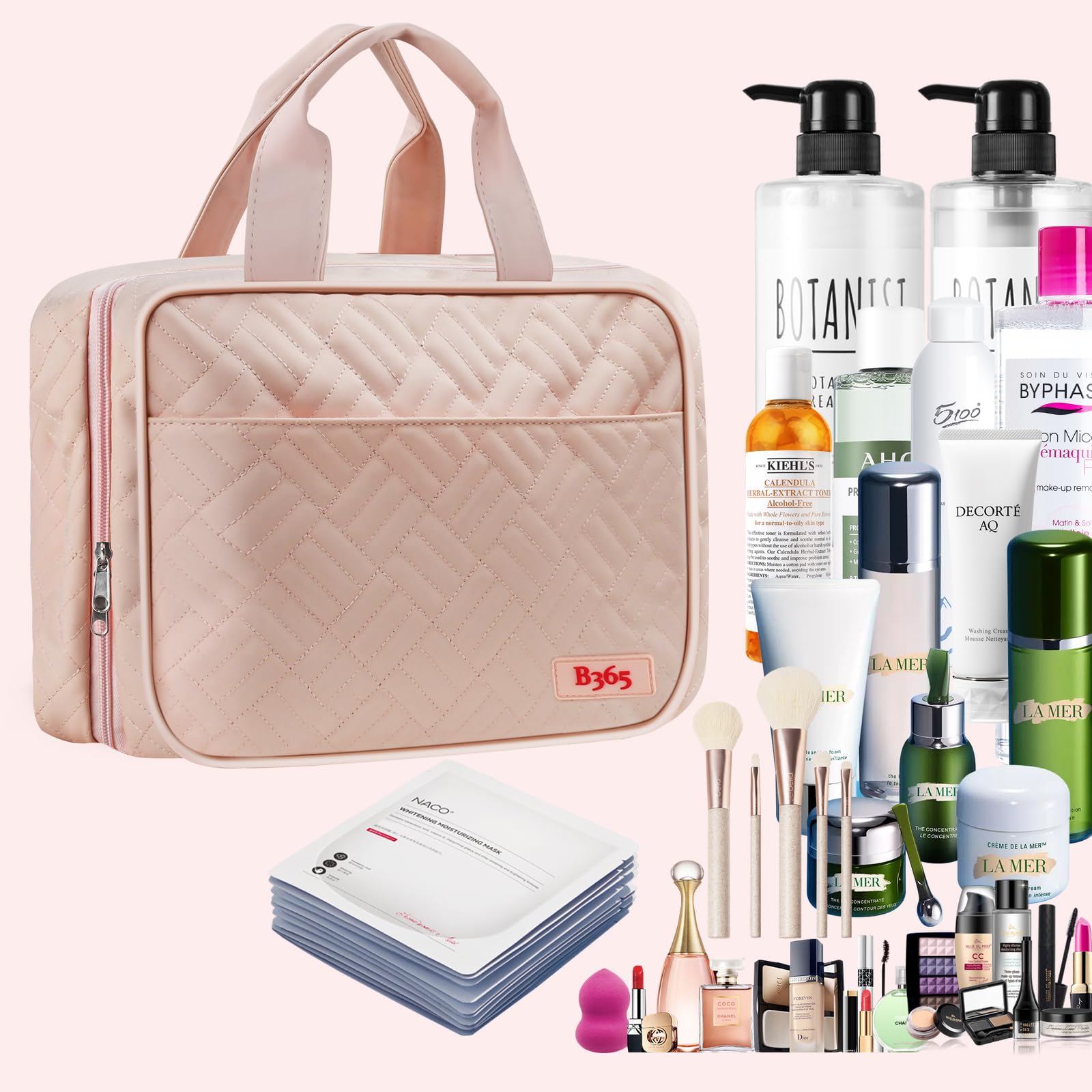 Waterproof Hanging Toiletry Bag for Women - Travel Makeup Organizer - Perfect Gift for Travelers