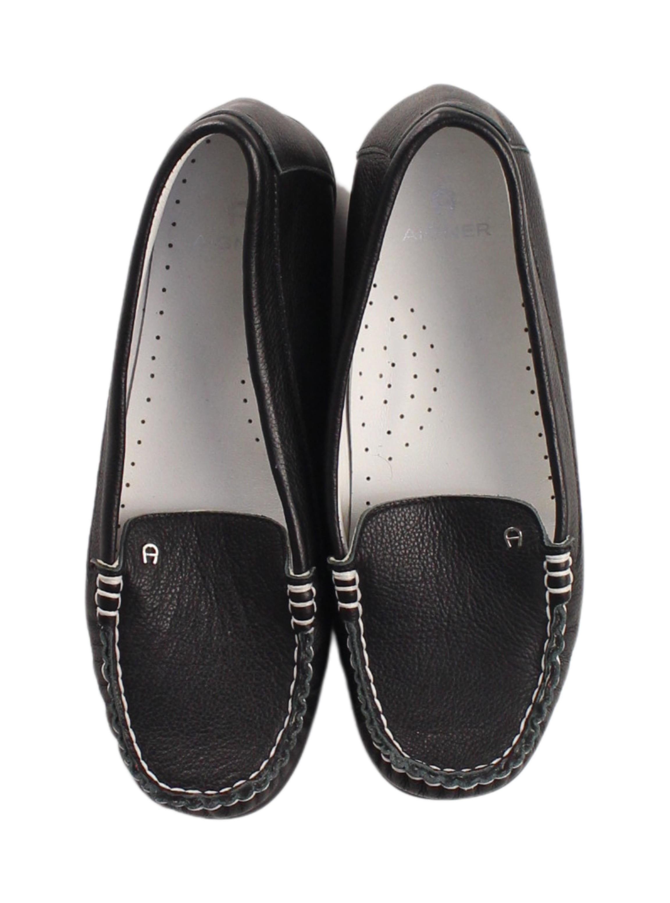 Aigner Loafers for Women Size 11Y (EU36) - Comfortable & Stylish Slip-On Shoes for Work, Office & Casual Wear