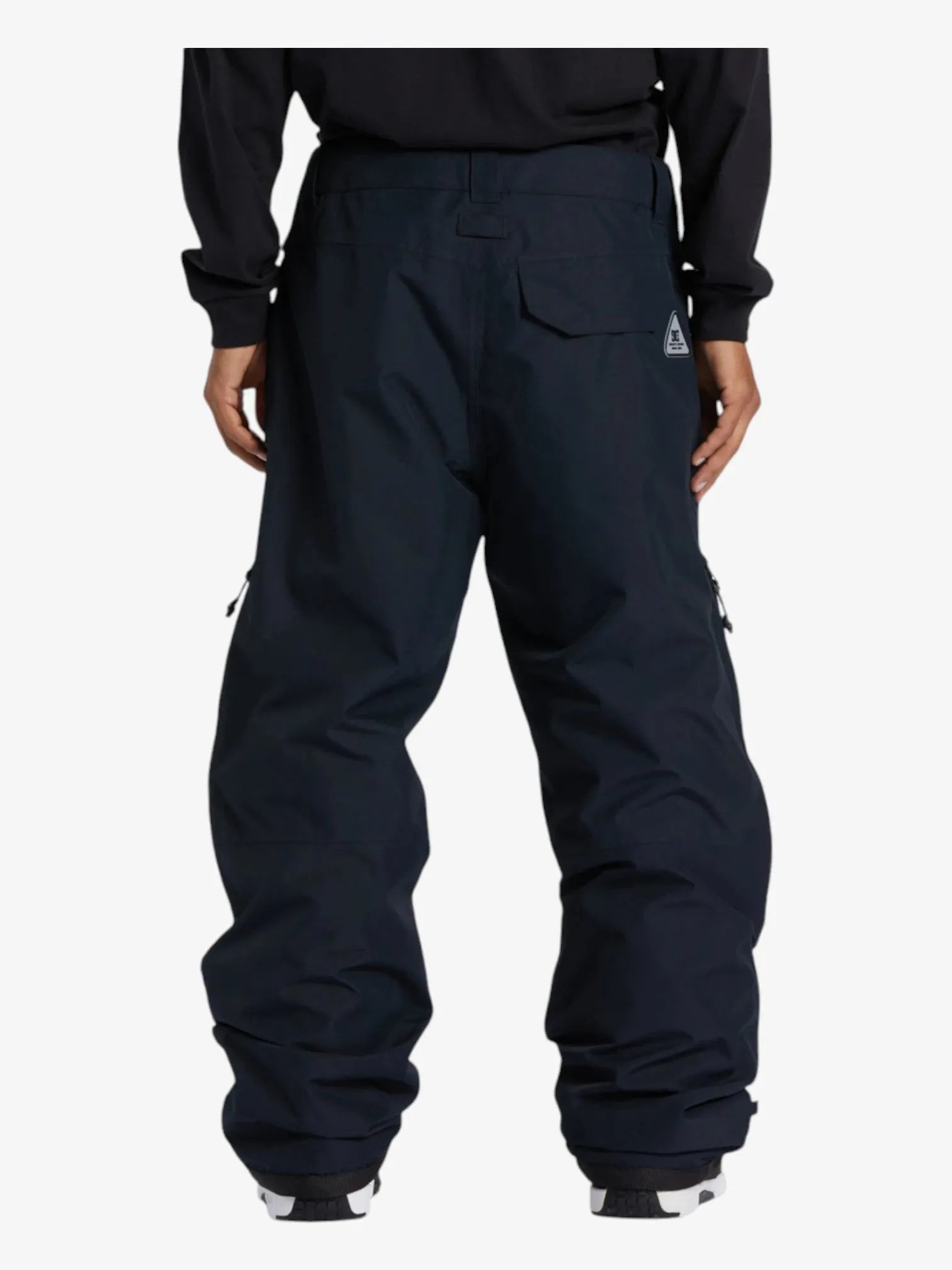 DC Snow Squadron 30K Waterproof Snow Pants for Men - Insulated Winter Ski Pants for Snowboarding & Cold Weather Activities (Black)