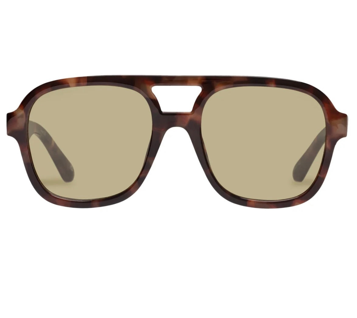 Whirlpool Polarized Sunglasses for Men & Women - Dark Tort Khaki Tinted Lenses - UV400 Protection - Perfect for Driving, Beach & Outdoor Activities