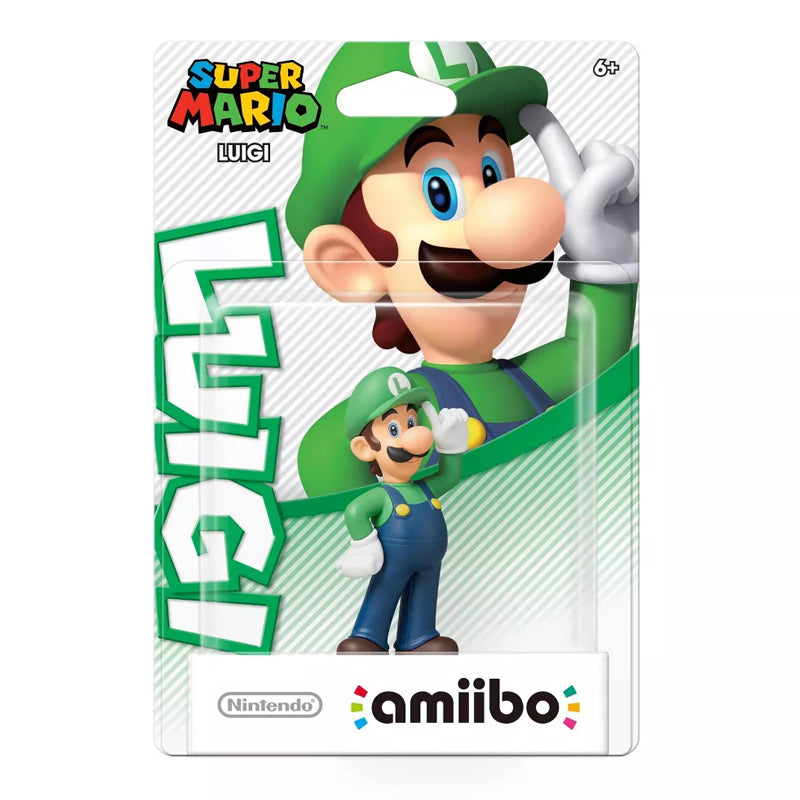 Super Mario Luigi Amiibo Figure - Official Nintendo Collectible for Switch & Wii U - Perfect for Gaming, Collecting & Display