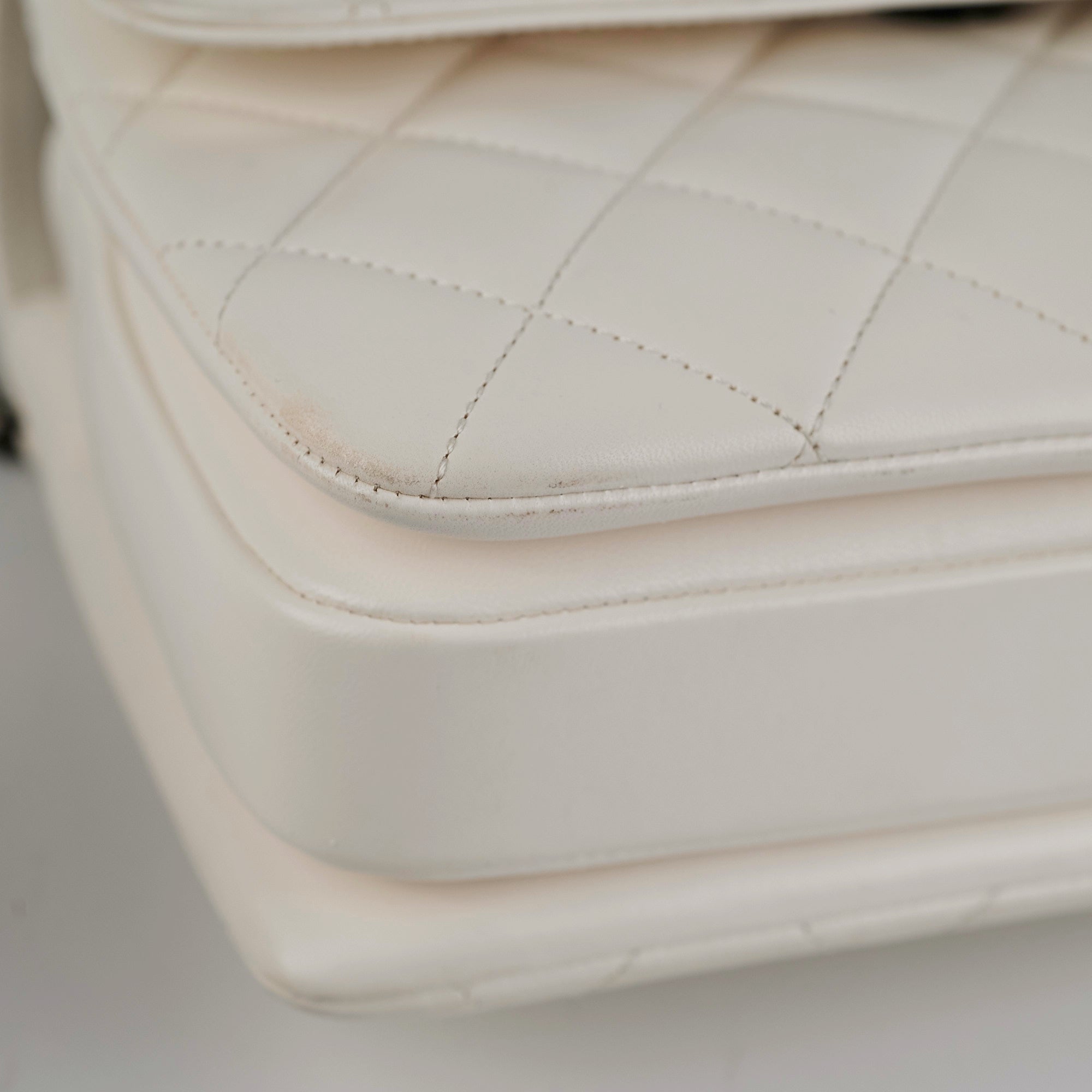 Chanel Quilted Small Trendy CC Dual Handle Flap Bag in White - Authentic Microchipped Luxury Handbag for Women | Perfect for Date Night, Parties & Special Occasions
