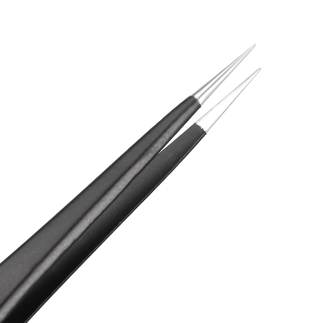 uxcell ESD-11 Anti-Static Stainless Steel Non-Magnetic Tweezers - 5.5