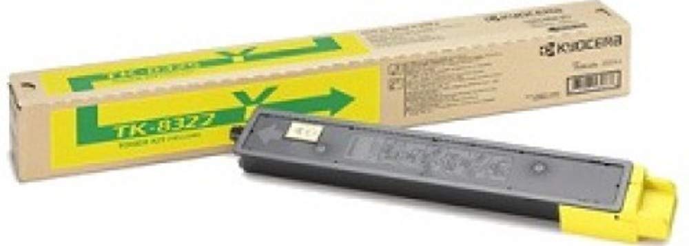 KYOCERA TK-8327Y Yellow Toner Cartridge (1T02NPAUS0) - 12,000 Page Yield for TASKalfa 2551ci Color MFP | High-Quality Replacement Toner | Ideal for Office Printing, Business Documents & Color Copies