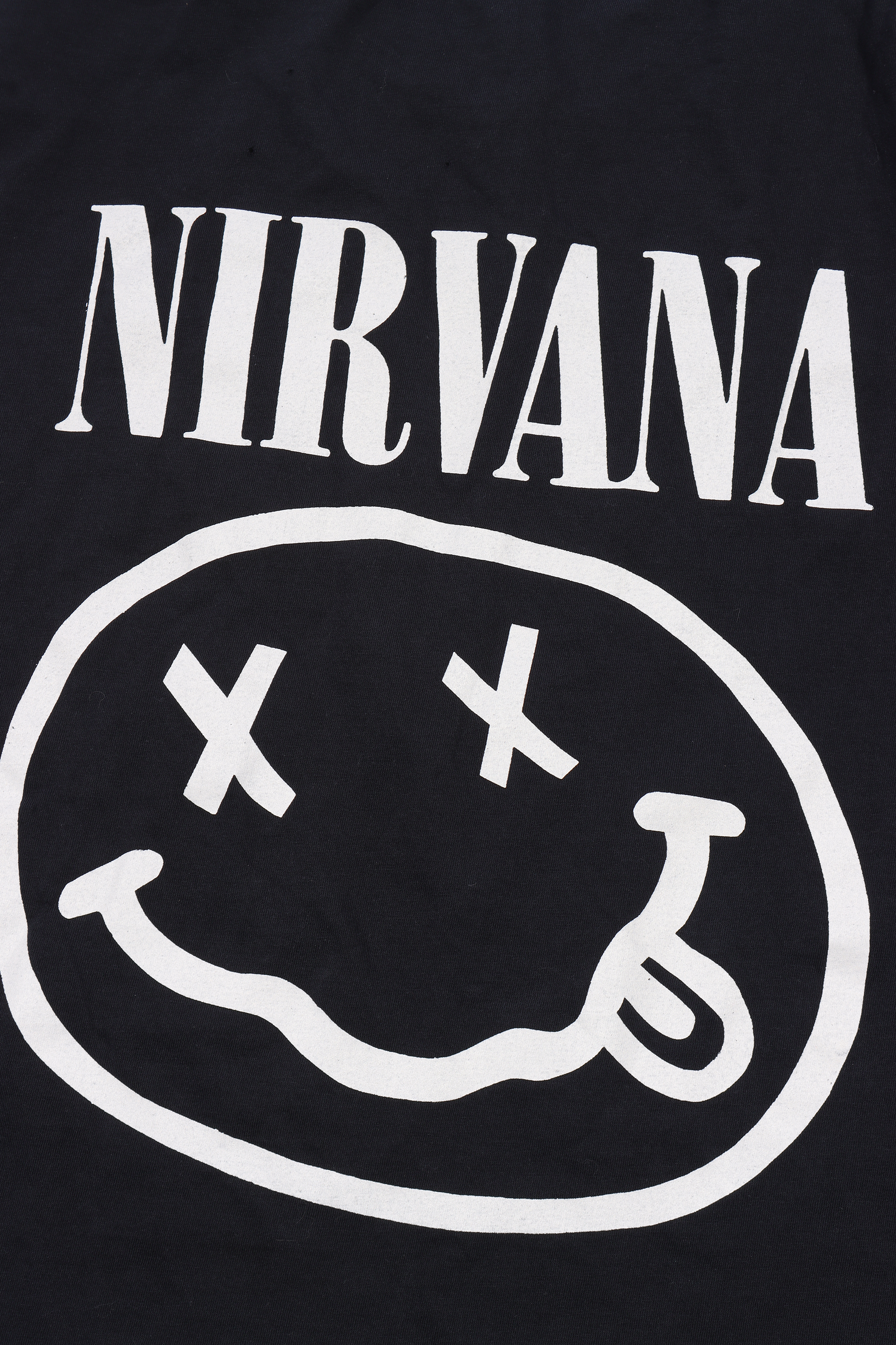 Vintage 1990s Happy Face Logo Bootleg T-Shirt - Retro Smiley Graphic Tee for 90s Nostalgia & Streetwear Fashion