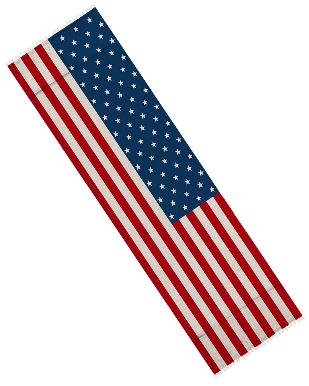 USA Flag Patriotic Washer Dryer Top Cover - Stars & Stripes Red Blue Universal Dust Protector with Storage Pockets (21x51 Inch) - Perfect for 4th of July Decor & Kitchen Appliance Protection