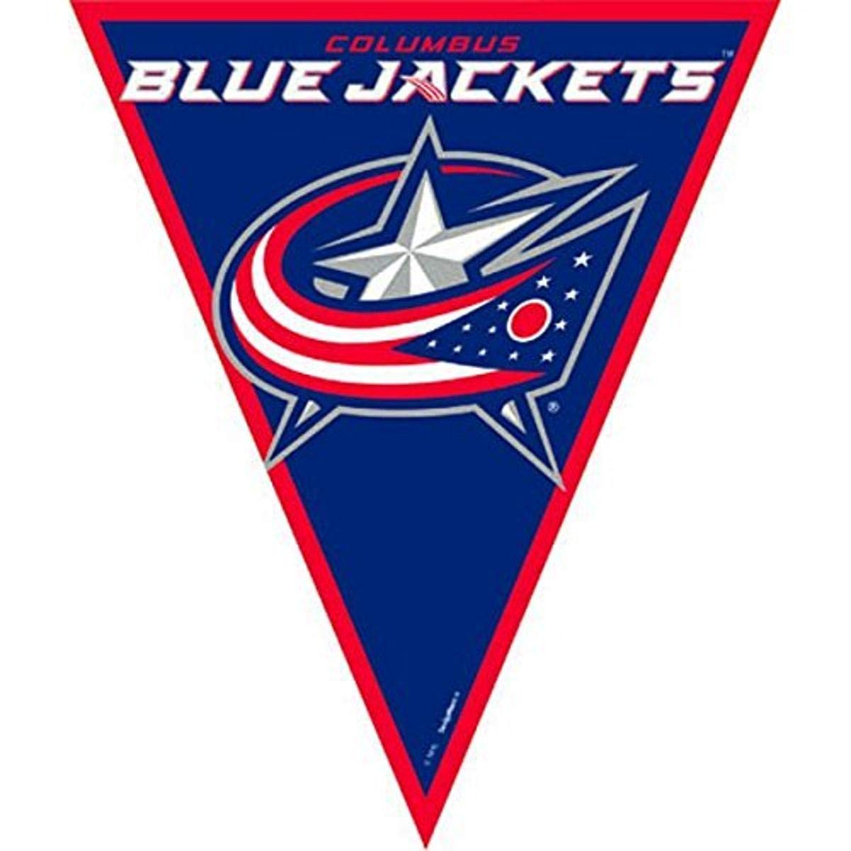 Columbus Blue Jackets NHL Pennant Banner - Official Team Party Decoration for Game Day, Home Office, and Fan Cave Decor