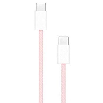 Apple USB-C to USB-C Cable 1M (3.3ft) Fast Charging Cord - Pink | Compatible with iPhone 15, iPad Pro, MacBook & More | Perfect for Home, Office & Travel Charging