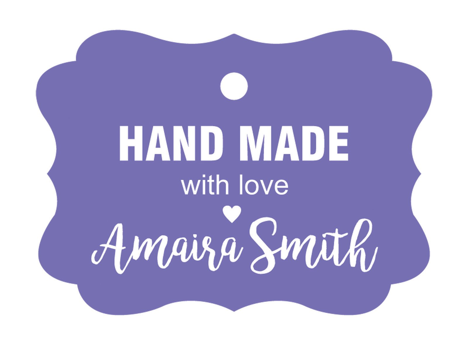 100 PCS Handmade Custom Wedding Favor Tags - Personalized Gift Tags for Weddings, Baby Showers & Party Favors - Eco-Friendly Kraft Paper Hang Tags with Love