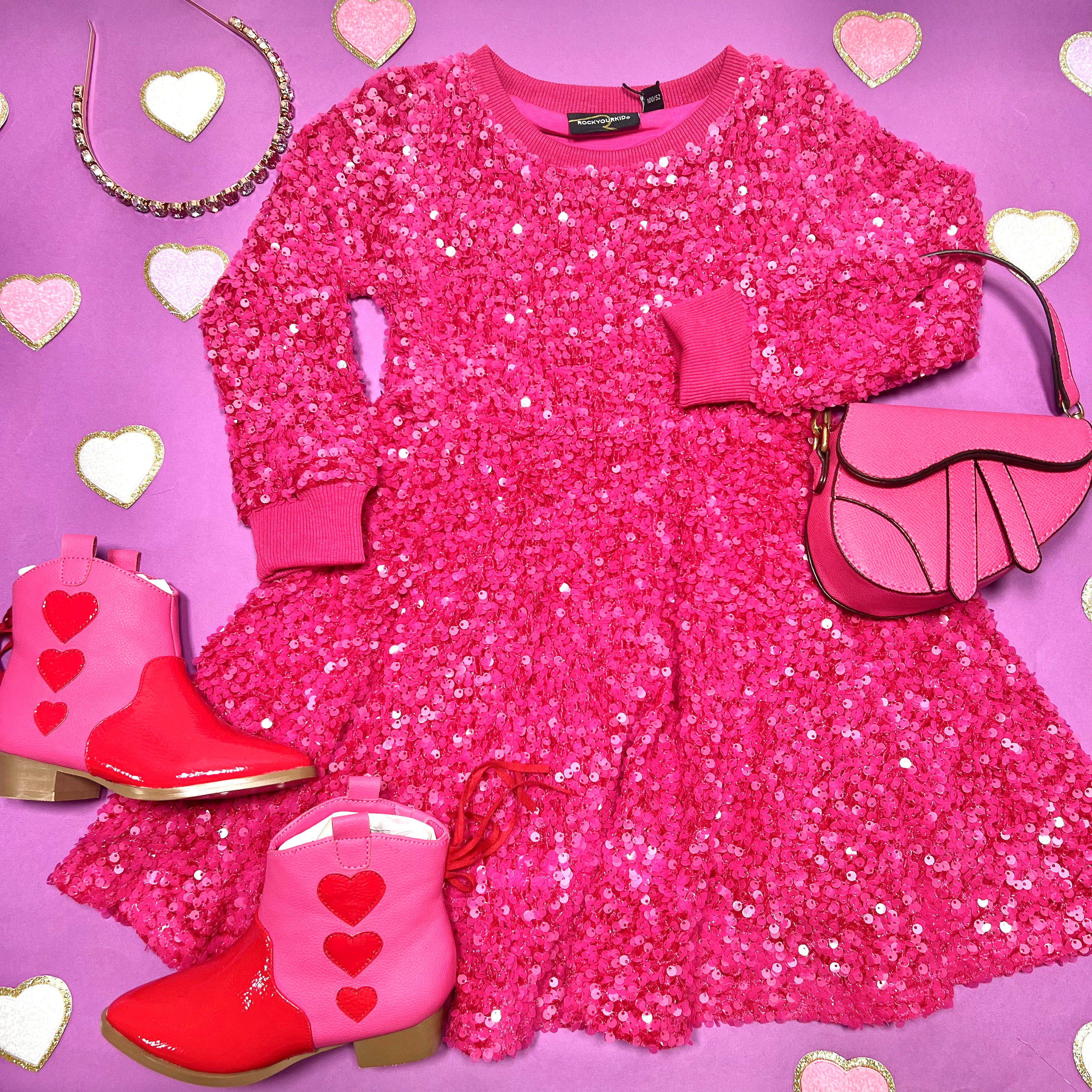 Sparkle & Shine: Baby Sequin Dress for Special Occasions - Birthday, Christmas, Photo Shoot & Party Outfit