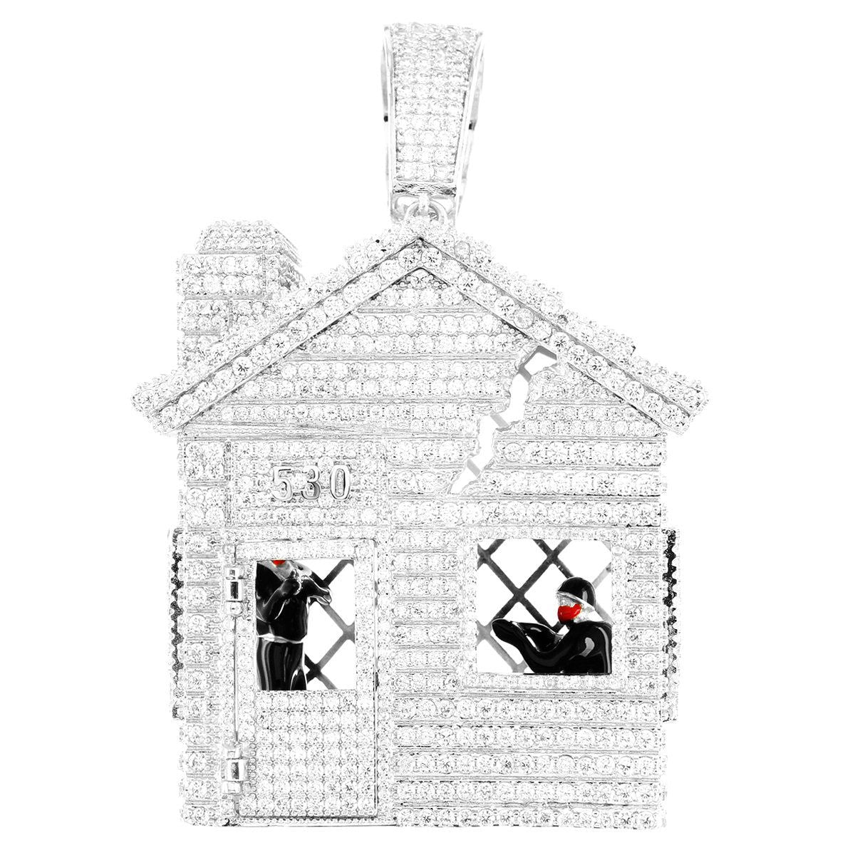 Custom Men's Trap House Army Rapper Hip Hop Pendant Necklace - Streetwear Jewelry for Hip Hop Fans, Rappers & Urban Fashion Enthusiasts | Perfect for Concerts, Music Videos & Street Style