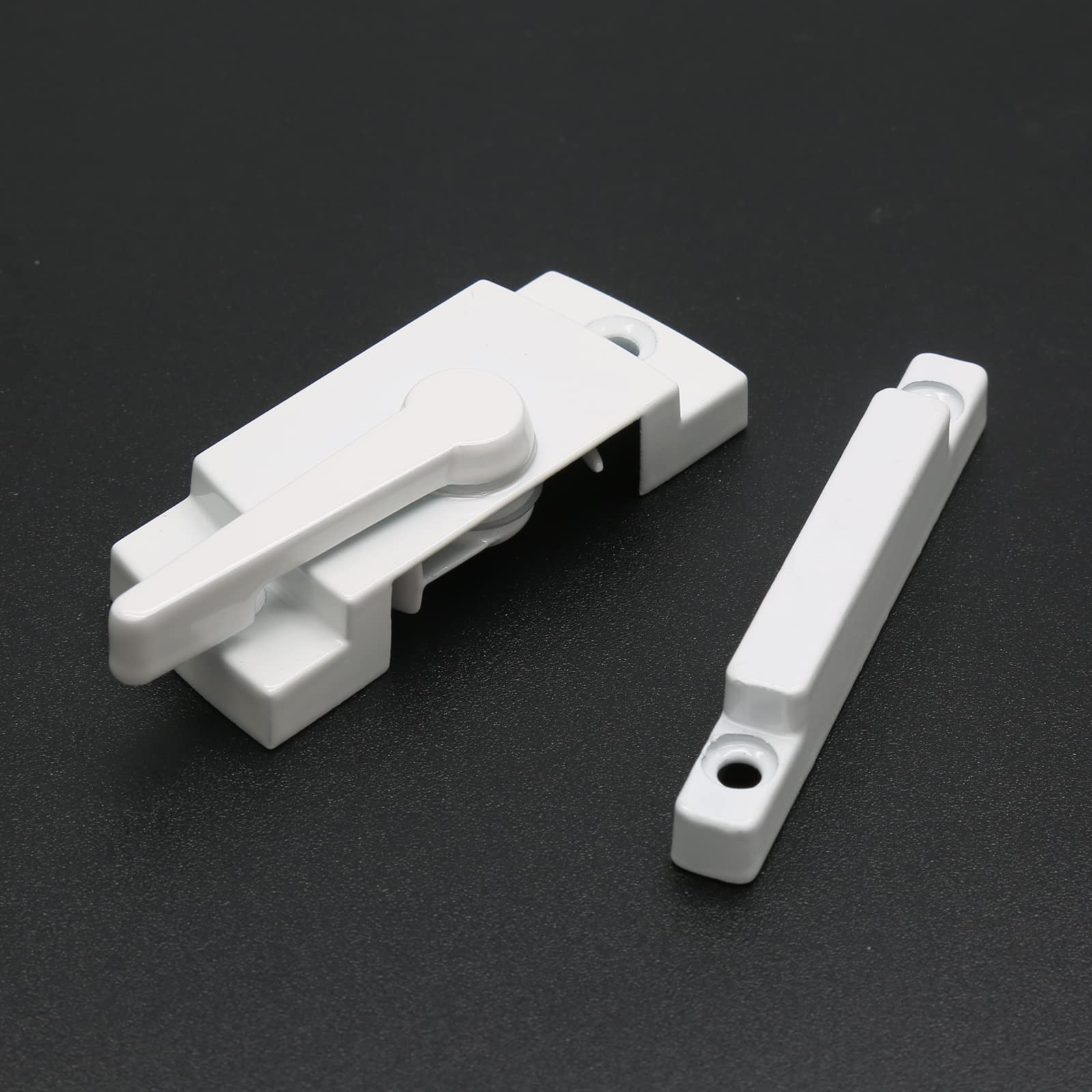 Uenhoy 2 Pack Window Sash Locks for Double Hung & Sliding Windows - White Security Locks for Vertical & Horizontal Windows - Perfect for Home Safety & Childproofing