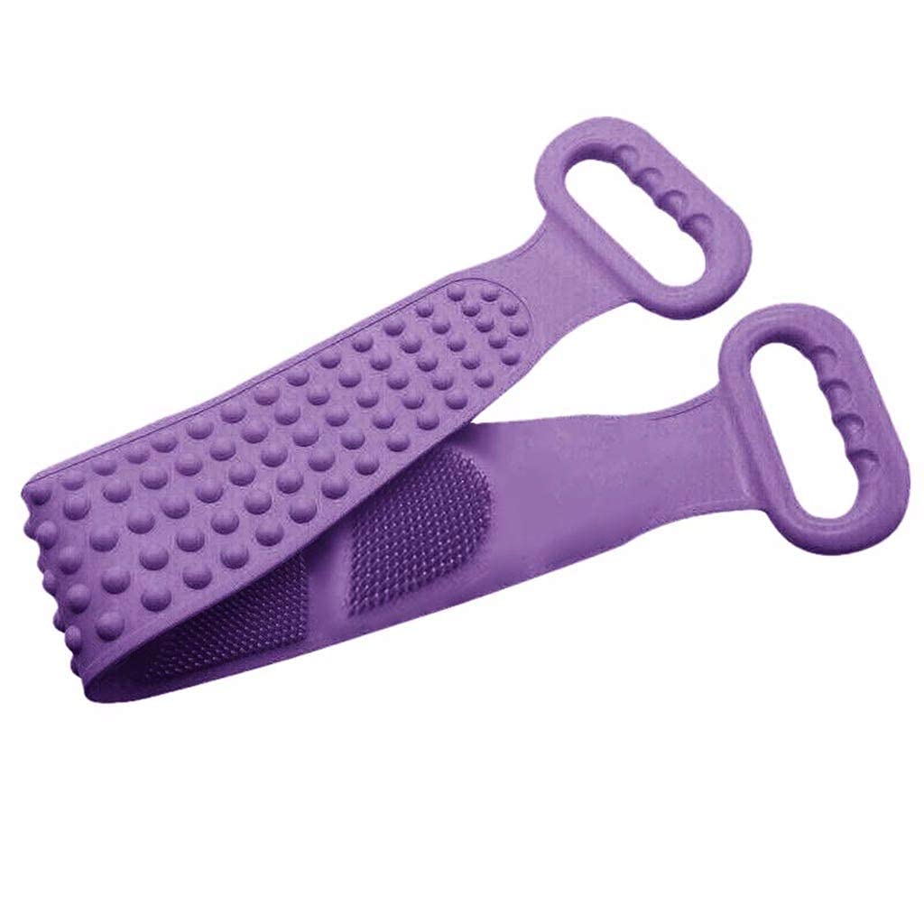 Exfoliating Silicone Body Brush Belt for Shower & Bath - Soft Wash Towel Scrub Sponge for Men - Multicolor Bathroom Accessories - Perfect for Deep Cleansing & Skin Renewal