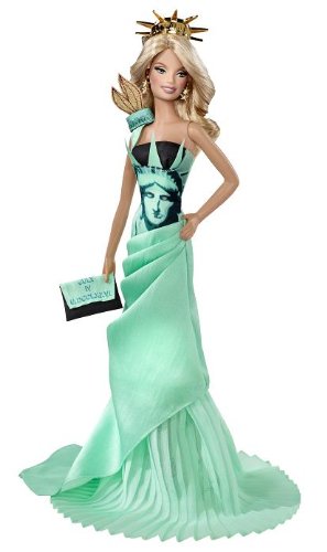 Barbie Collector Dolls of the World - Statue of Liberty Edition | Limited Edition Fashion Doll | Perfect for Collectors & Home Decor | Great Gift for Barbie Fans & New York Souvenir Lovers