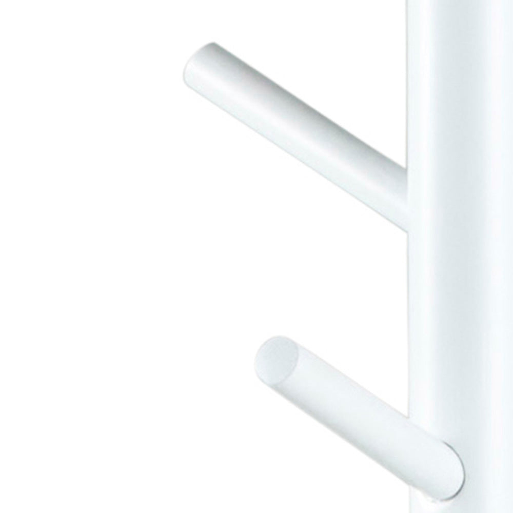 BRENER White Coat Stand - Stylish Entryway Organizer for Hats, Jackets & Bags | Perfect for Home, Office & Dorm Room