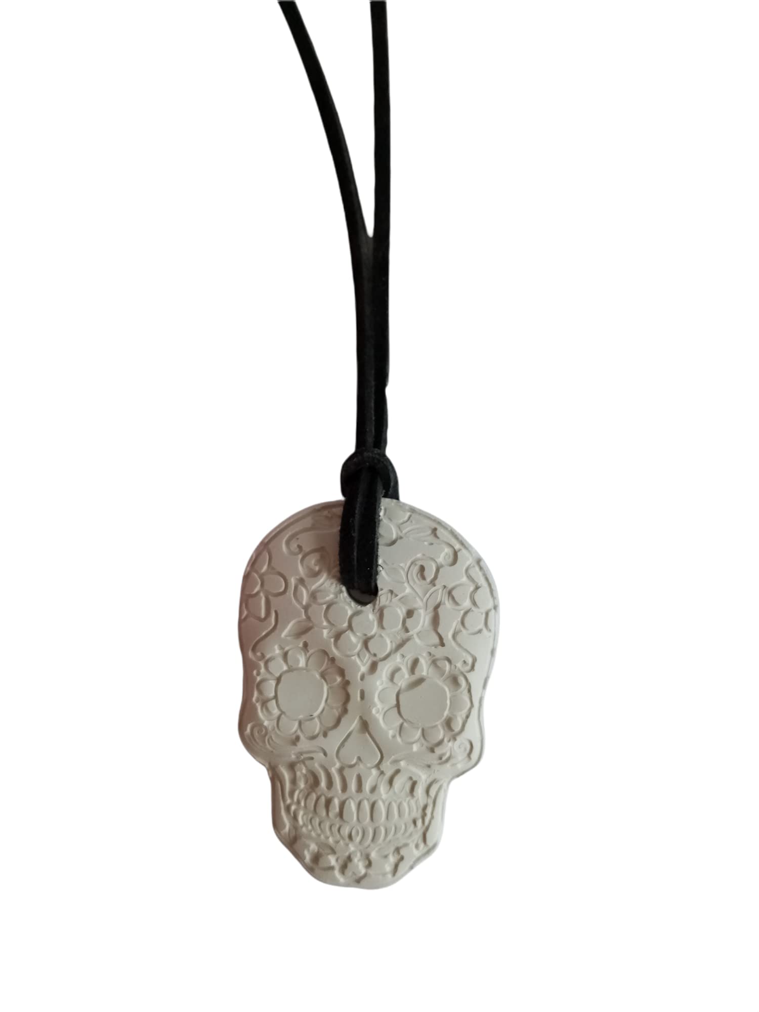 Mexican Skull Plaster Diffuser - Day of the Dead Skull Car Air Freshener, Halloween Home Decor, Car Diffuser & Air Freshener for Office, Living Room, and Bedroom