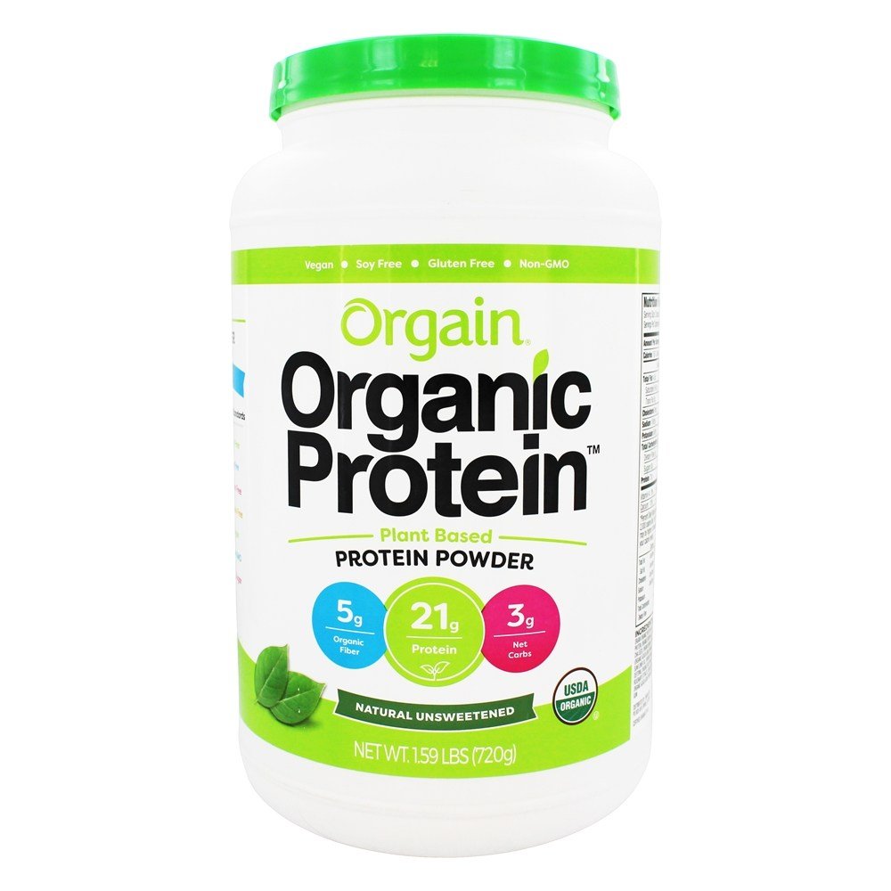 Orgain Organic Plant-Based Protein Powder & Superfoods Greens Powder Bundle - Vegan, Gluten-Free, Non-GMO (1.59lb + 0.62lb) for Smoothies, Shakes & Post-Workout Recovery