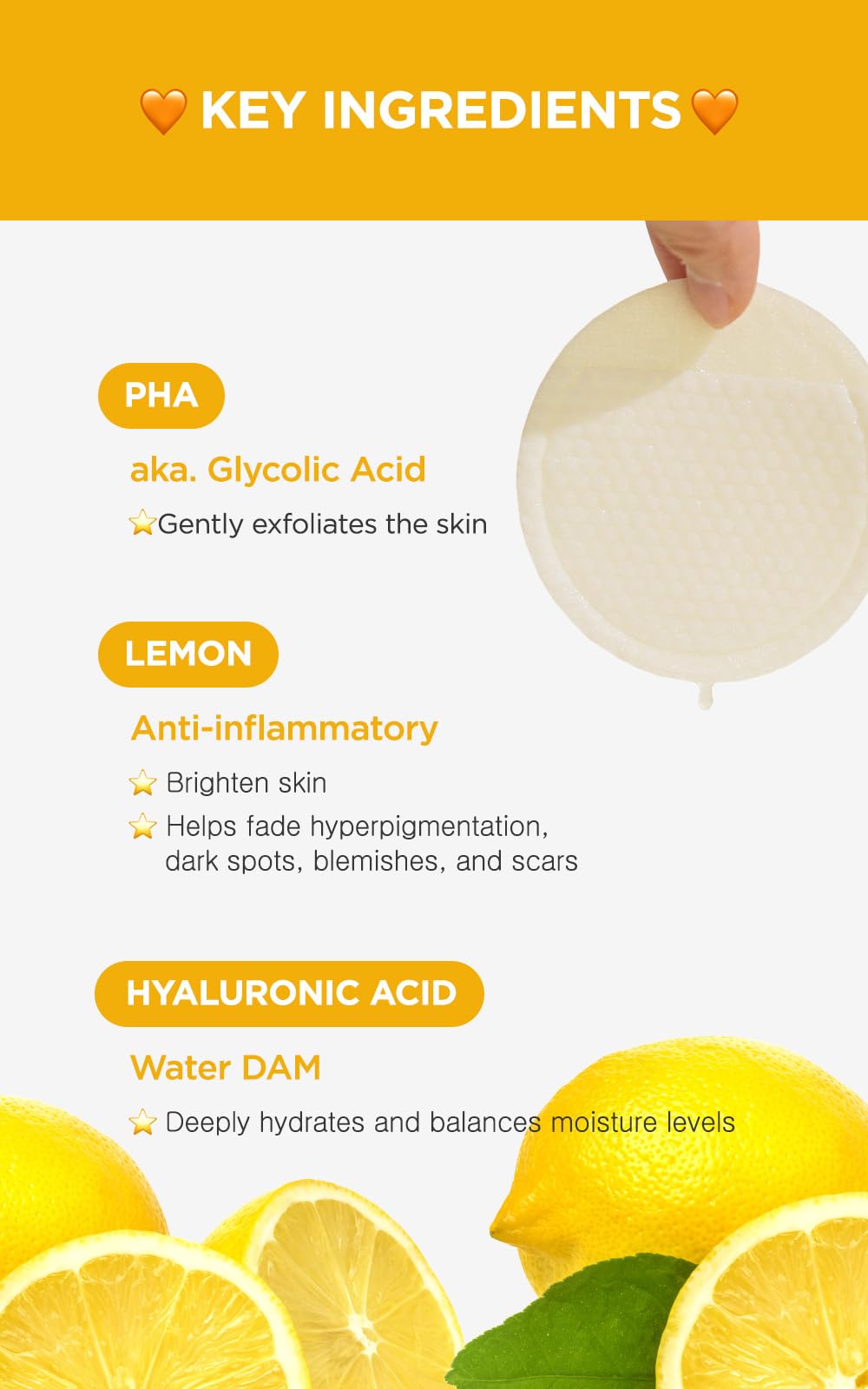 NEOGENLAB DERMALOGY Bio-Peel Gauze Peeling Pads - Lemon & Wine Exfoliating Treatment (30 Pads Each) for Brightening & Pore Care | At-Home Facial & Skincare Routine
